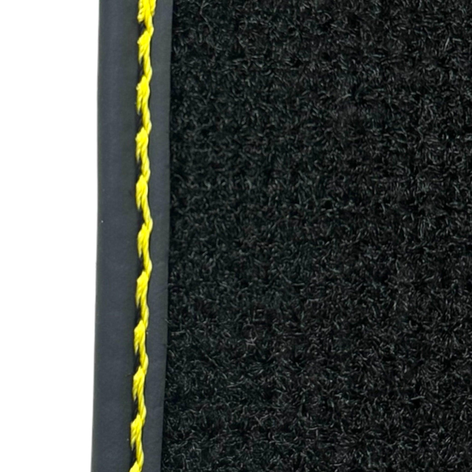 Black Leather Floor Mats for Rolls-Royce Cullinan RR31 (2018-2023) ER56 Design - AutoWin