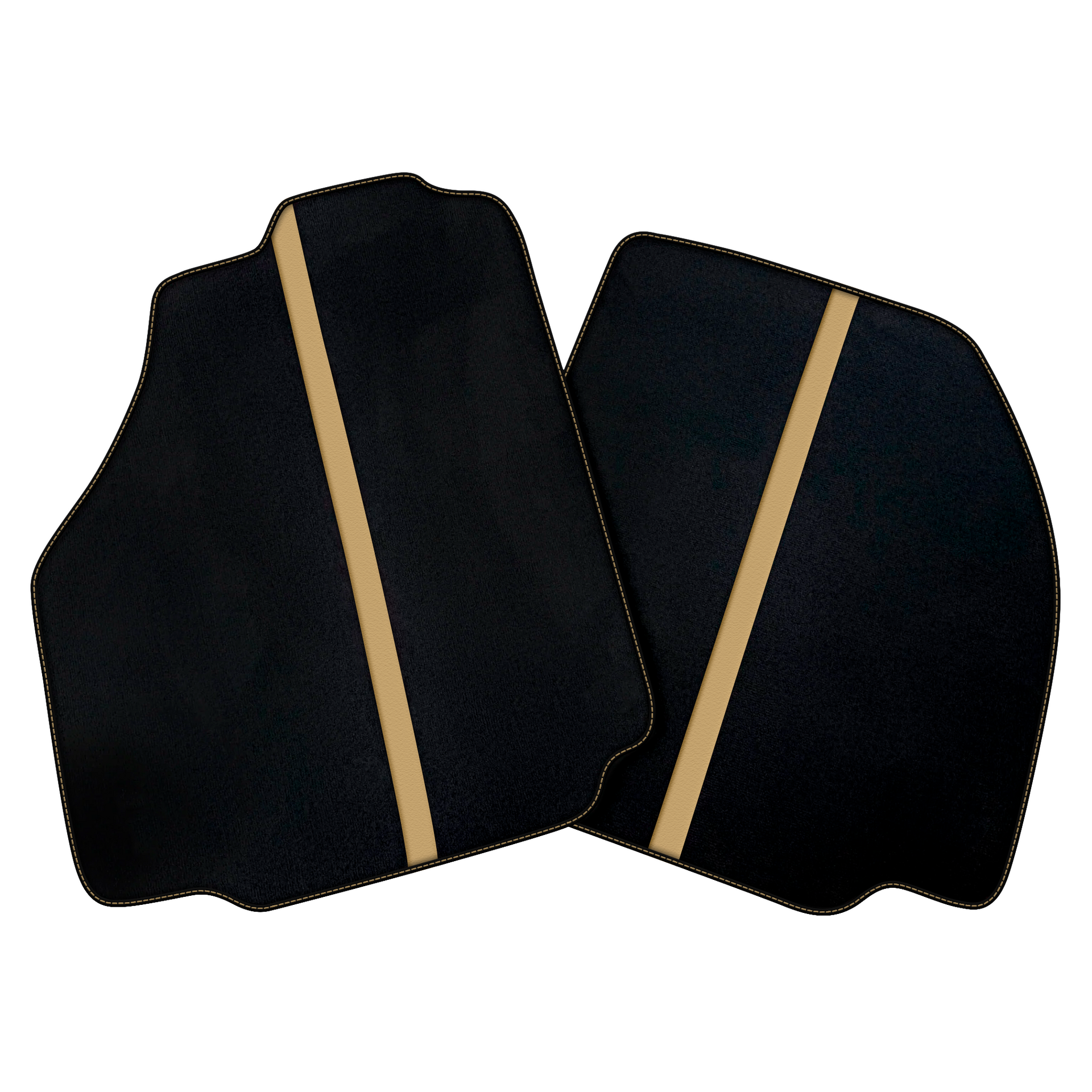 Black Car Floor Mats with Leather Line for Ferrari 458 Spider (2012-2015) | Various Colors