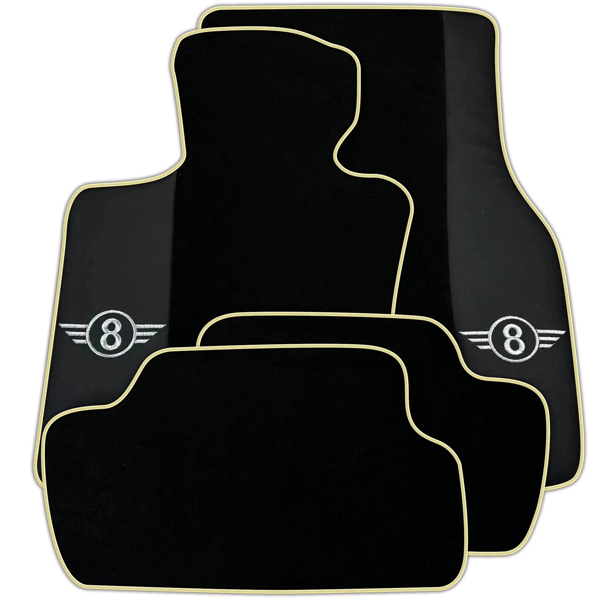 Black Floor Mats for Mini Cooper / One F56 3-Doors (2014-2023) Various Trim Colors