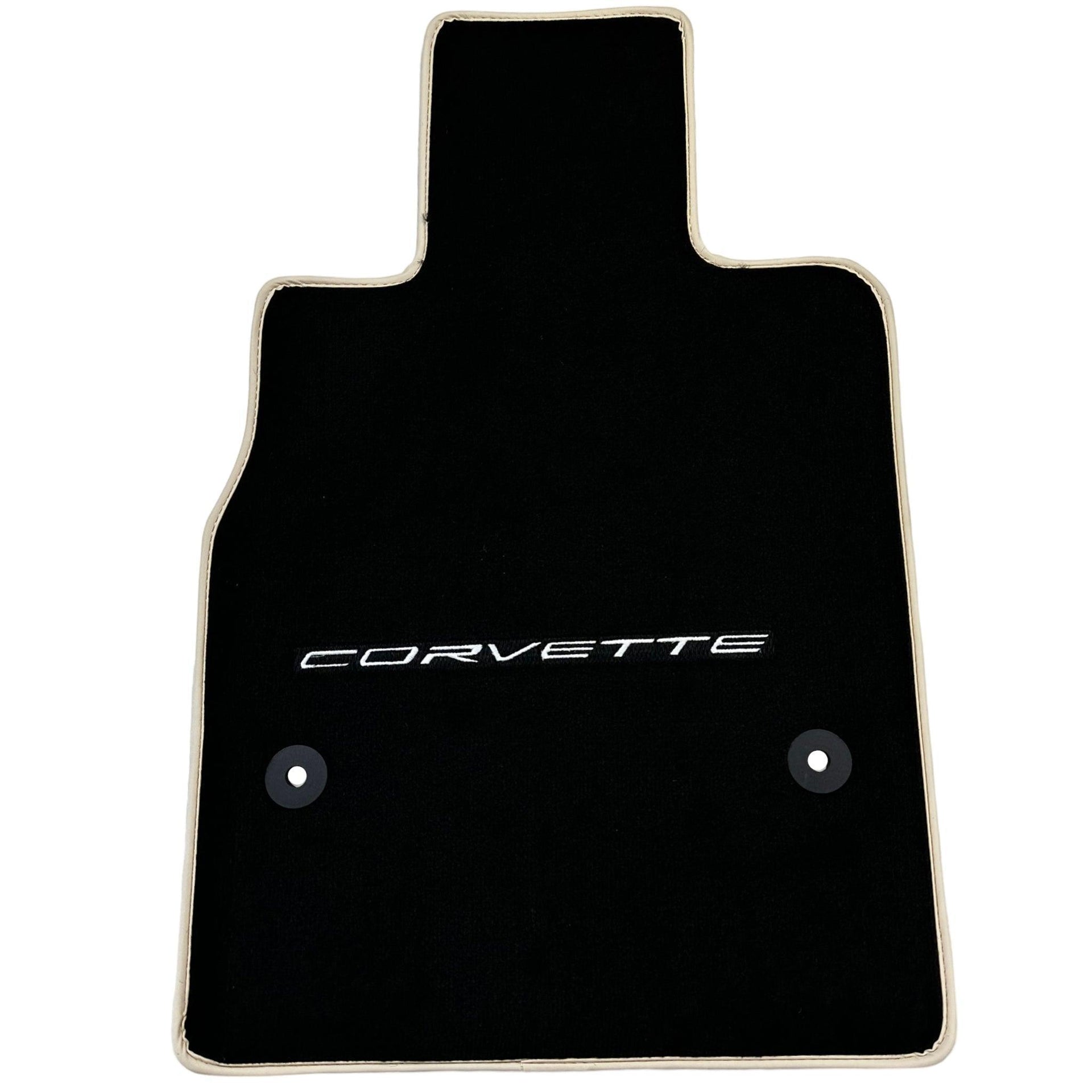 Black Floor Mats For Chevrolet Corvette C8 (2020-2024) - AutoWin