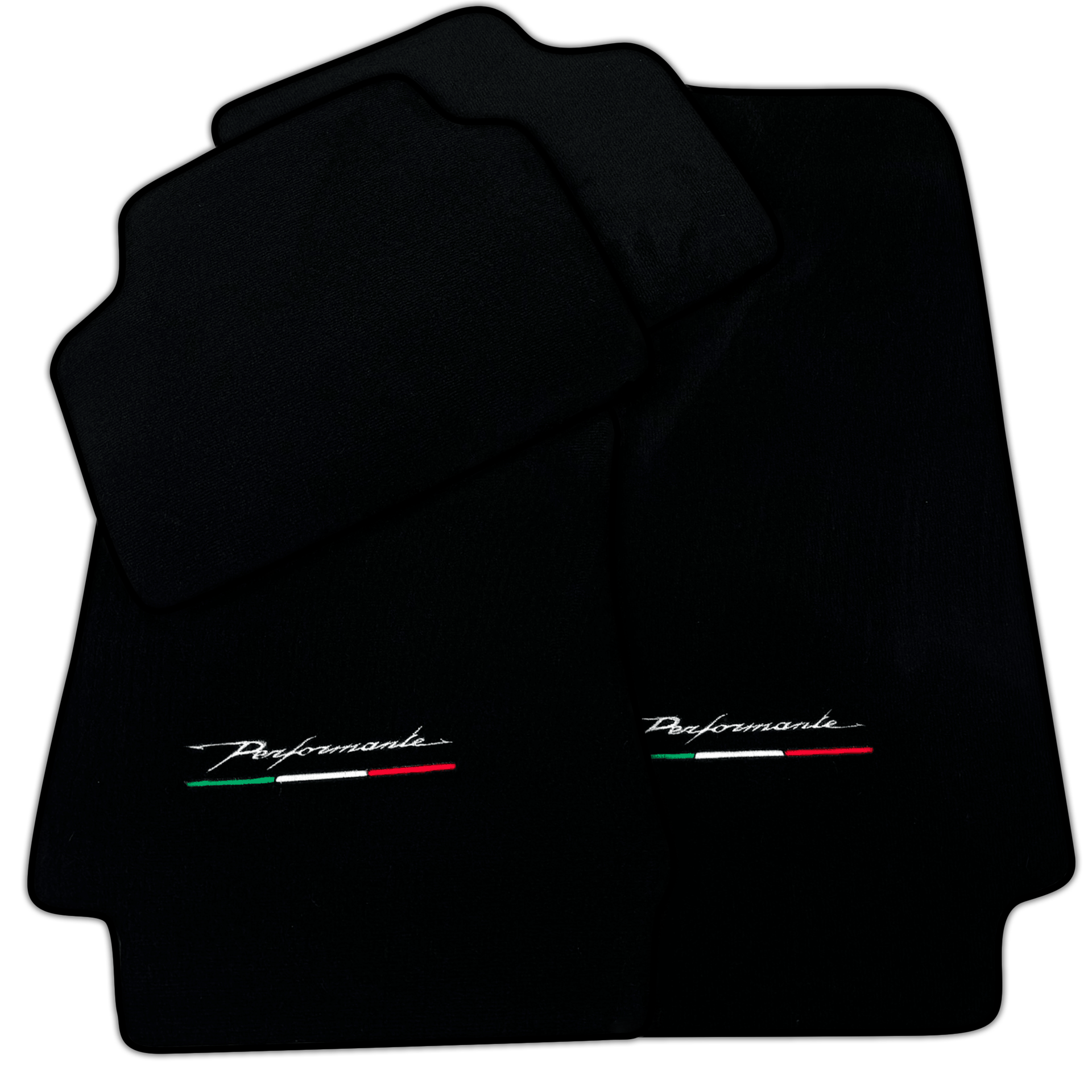 Black Floor Mats for Alfa Romeo Giulia (2016-2024) Rear Wheel Drive