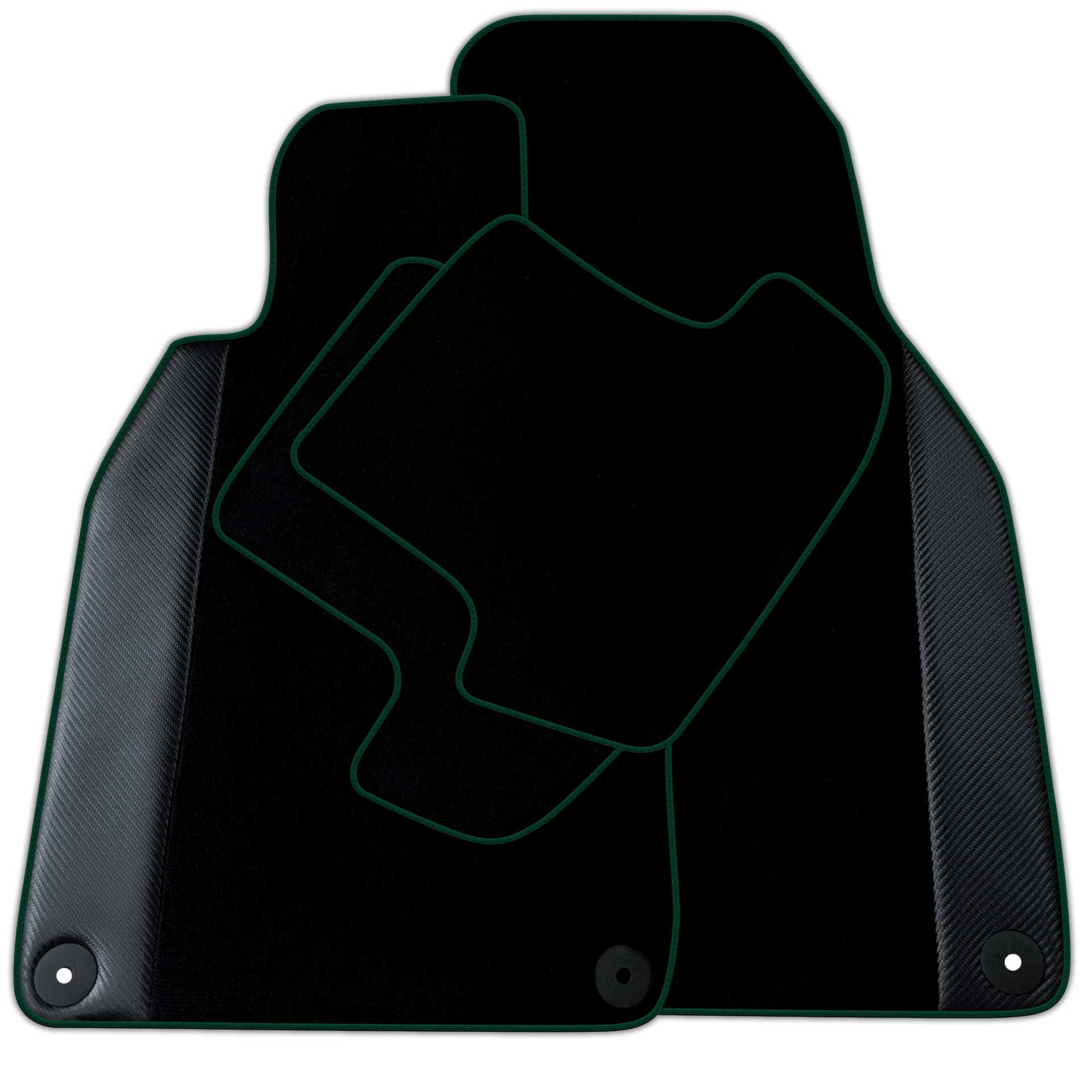 Black Floor Mats for Porsche 911 - 993 (1994-1998) with Carbon