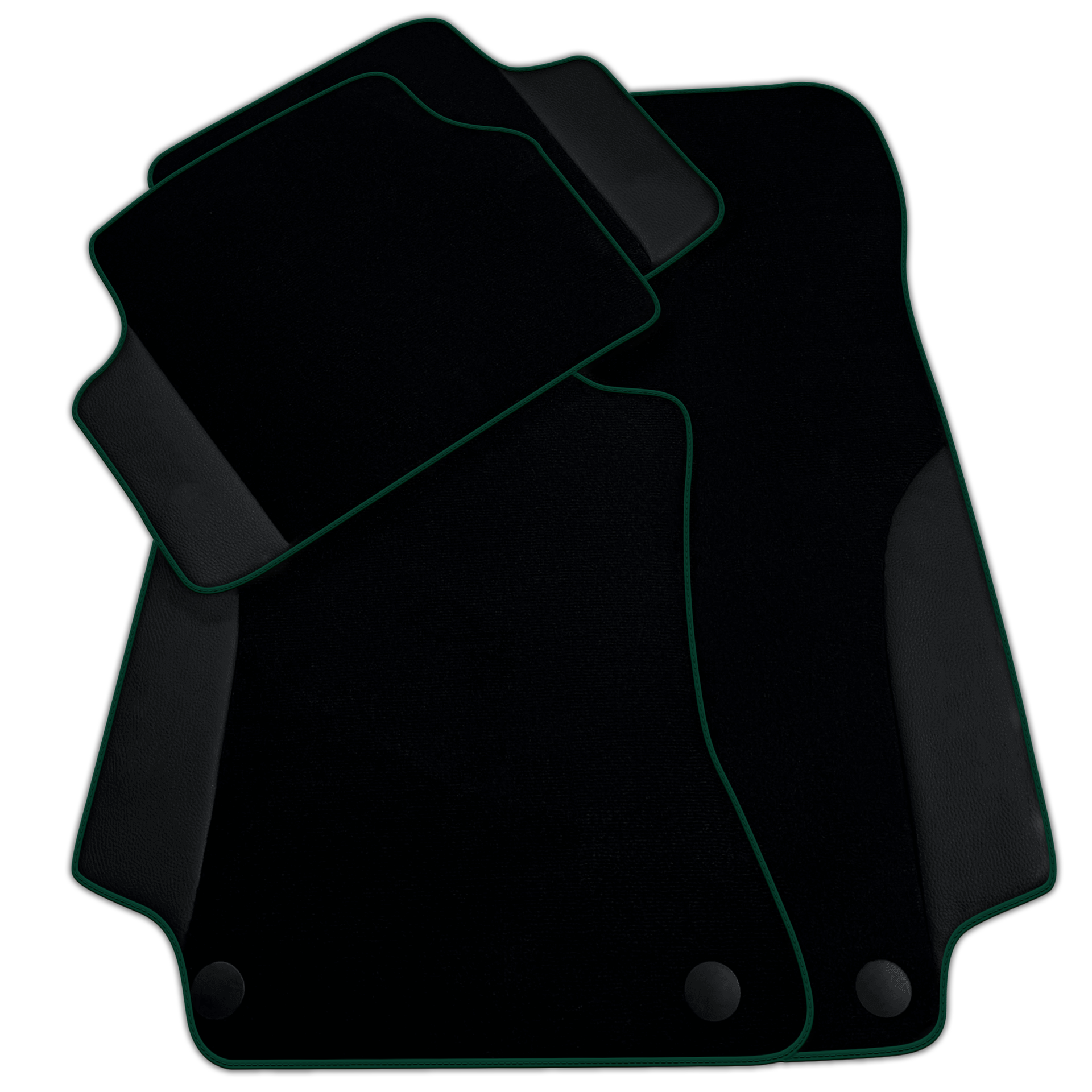 Customizable Black Floor Mats For Mercedes Benz GLC-Class C253 Coupe (2016-2019)