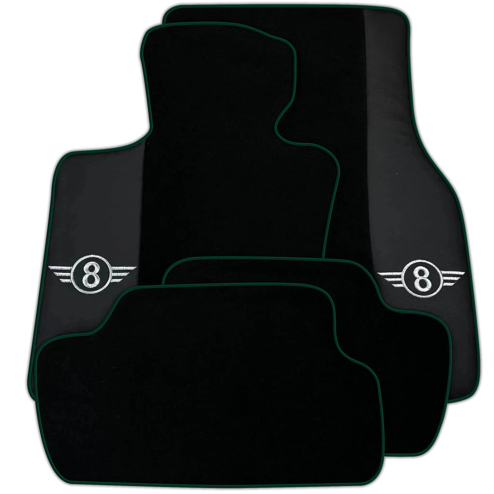 Black Floor Mats for Mini Cooper / One R50 (2001-2007) Various Trim Colors