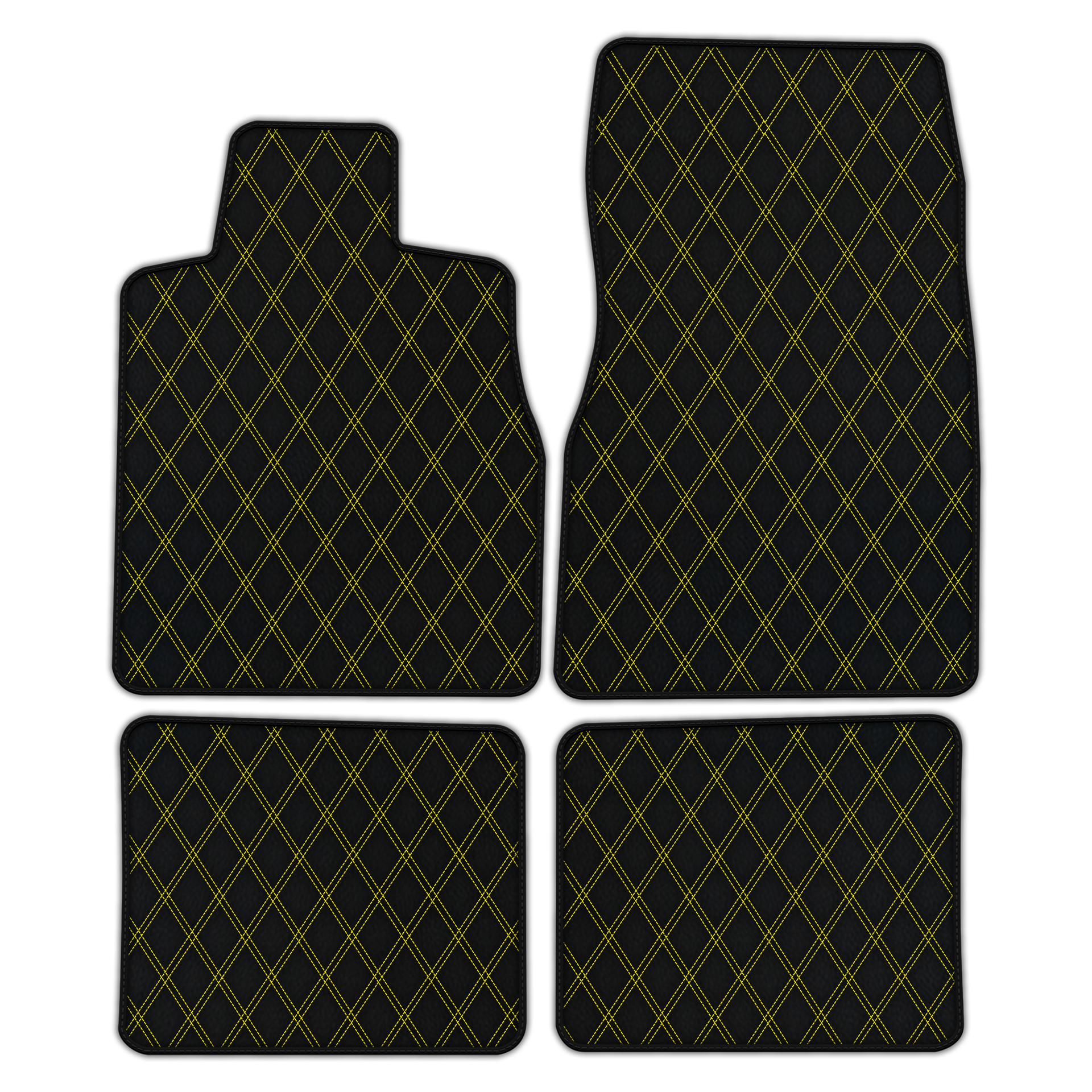 Customizable Viper Hex Leather Floor Mats for Maserati Levante