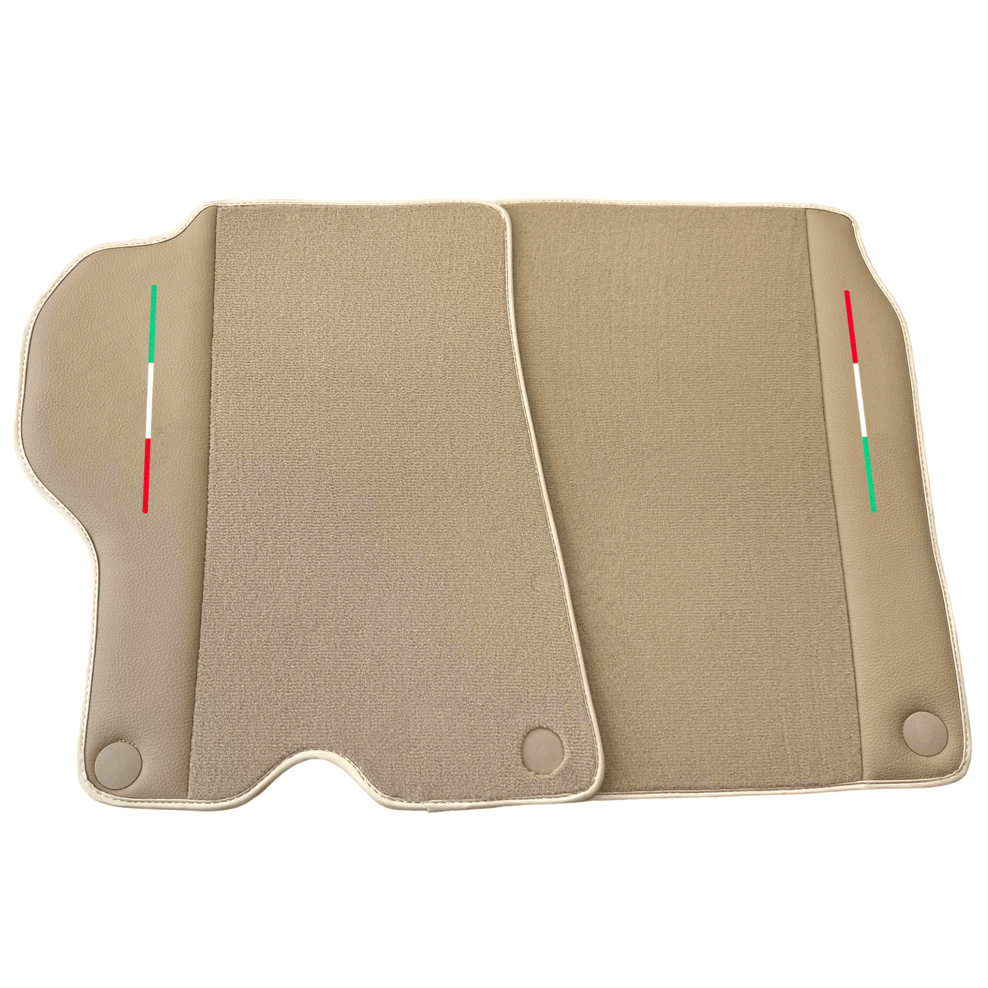 Beige Floor Mats for Ferrari California (2008-2014) with Beige Leather - AutoWin