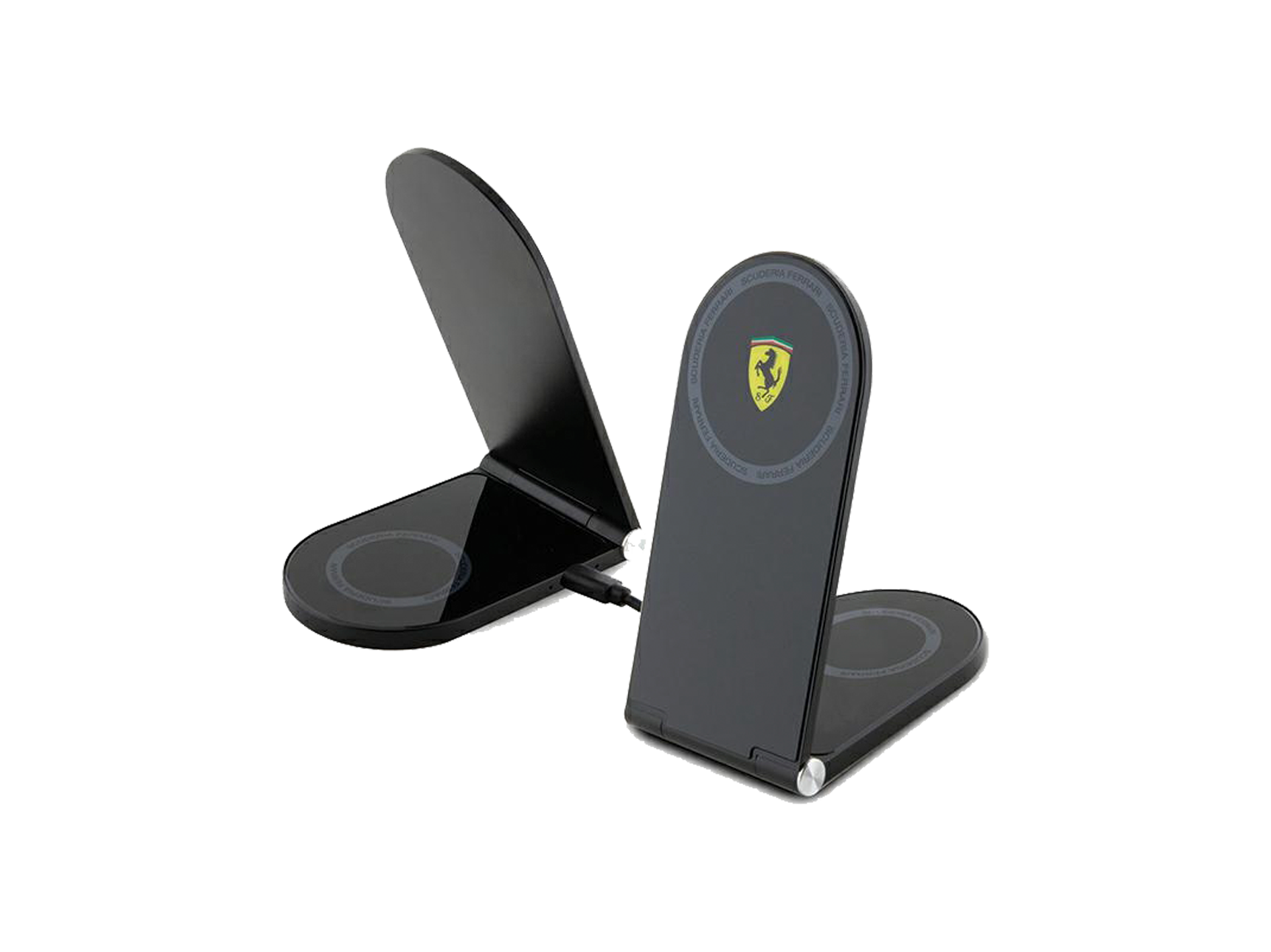 Black Ferrari 2-in-1 Foldable MagSafe Induction Charger – 15W