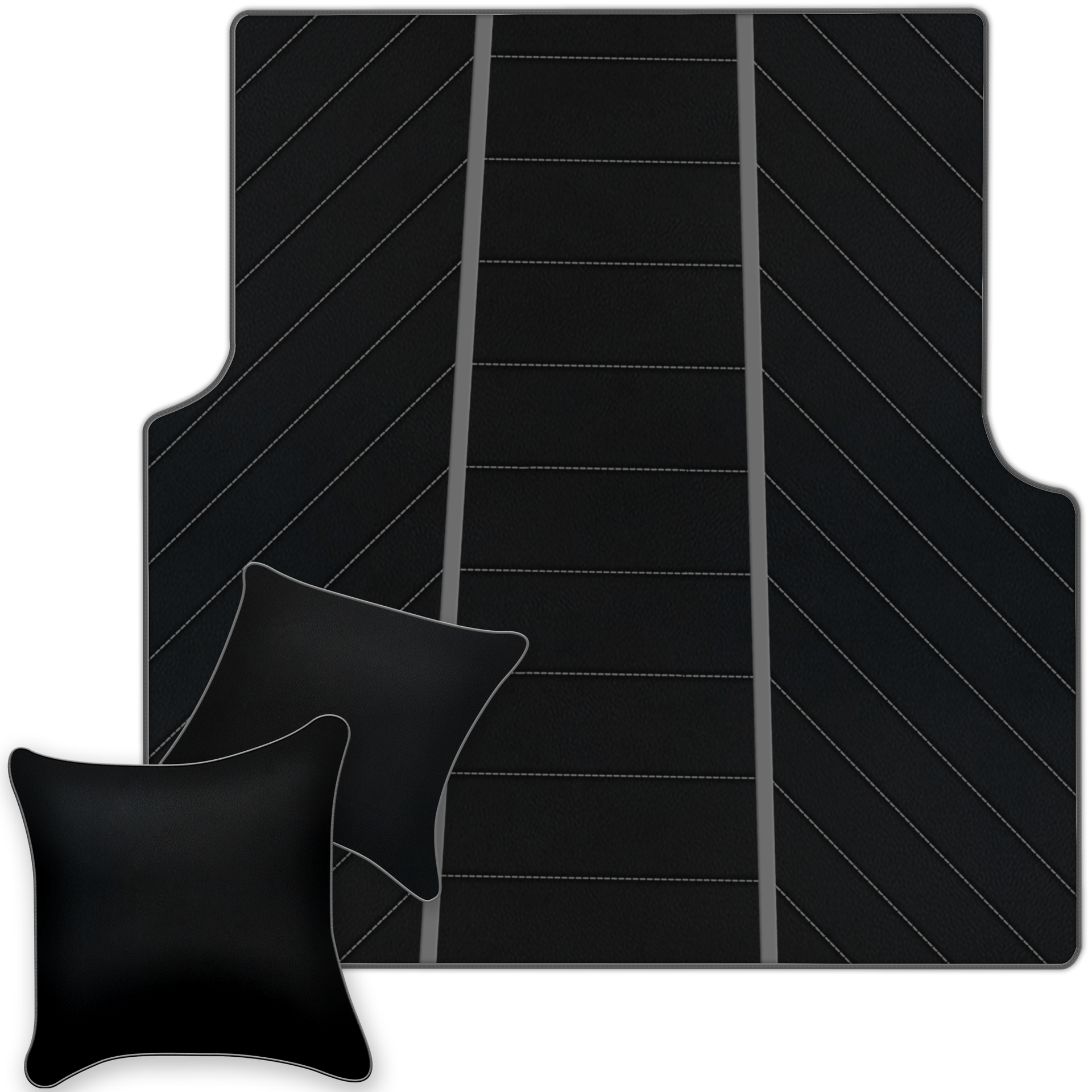 Luxury Black Leather Floor Mats for Rolls Royce Dawn 2016-2023
