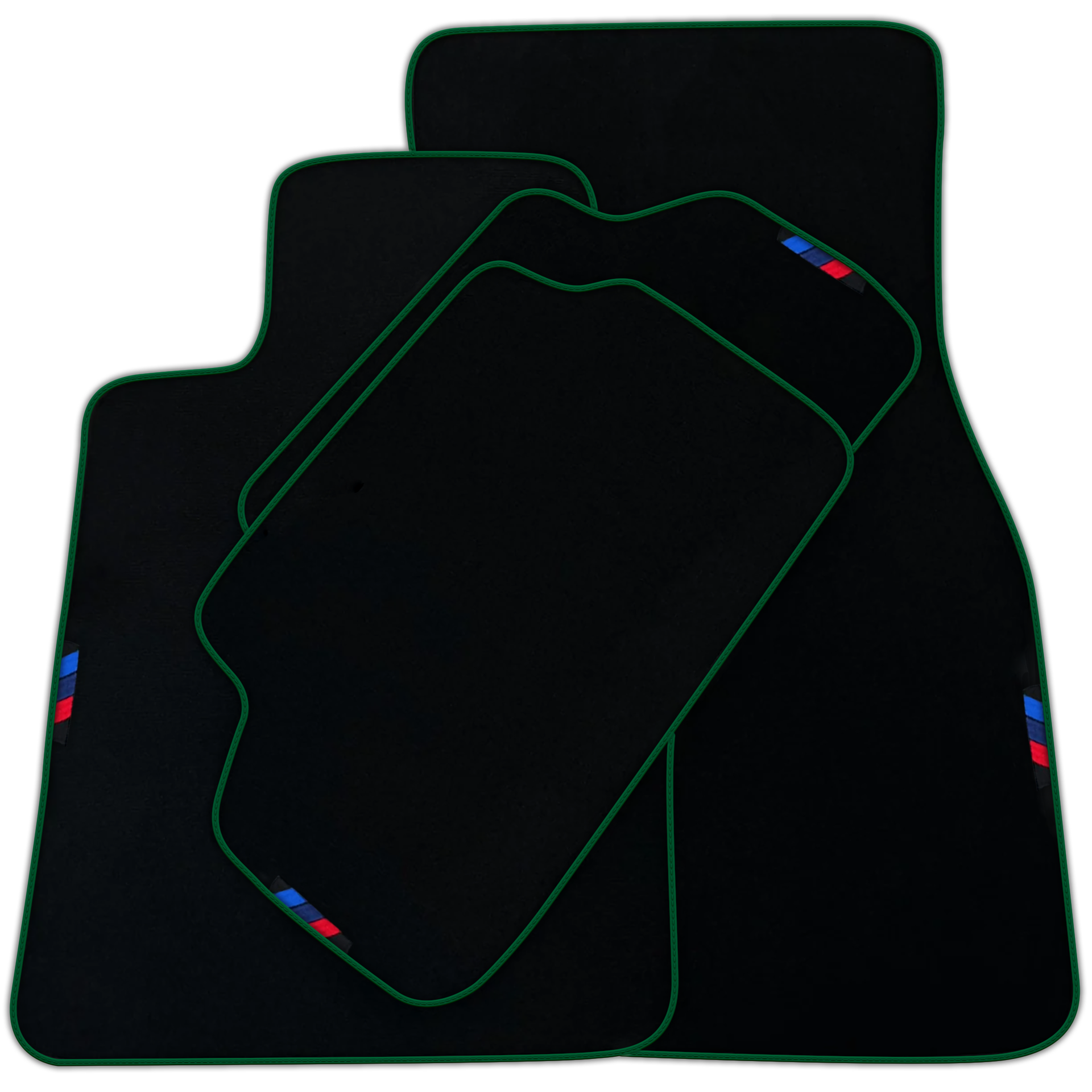 Black Floor Mats For BMW 1 Series E82 | Red Trim | Various Trim Colors