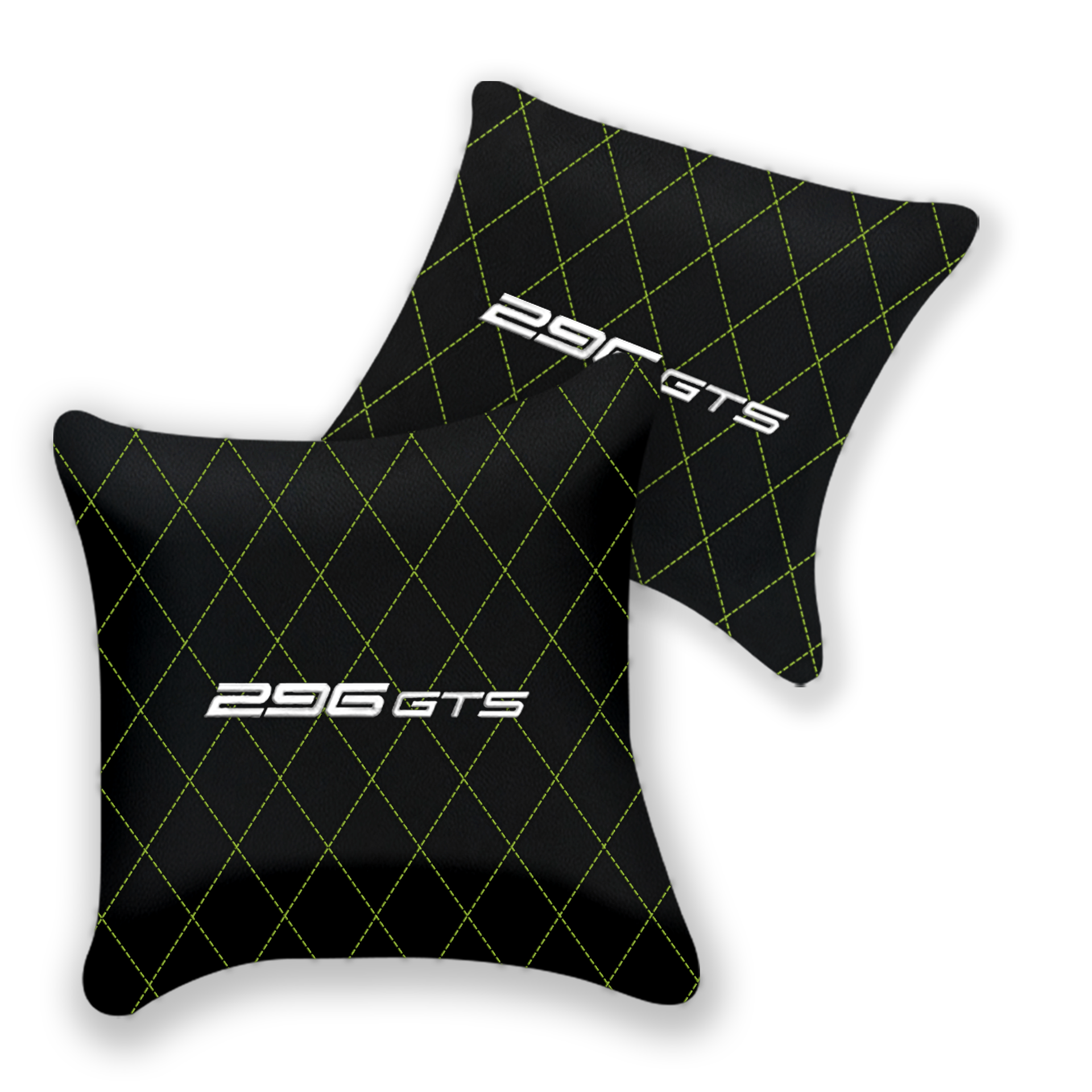 Custom Black Leather Pillows for Ferrari GTC4 Lusso - Set of 2