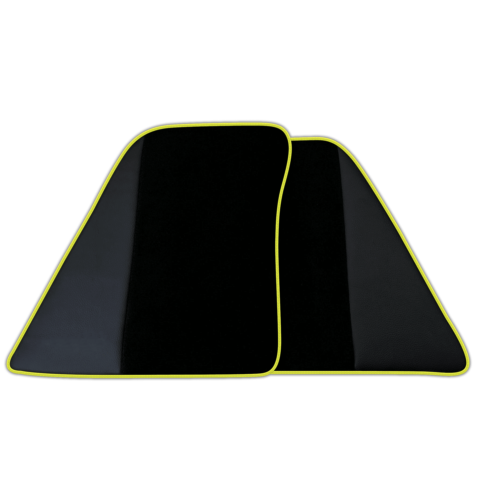 Black Floor Mats for Ferrari 296 GTB (2022-2025) with Leather | Various Trim Colors