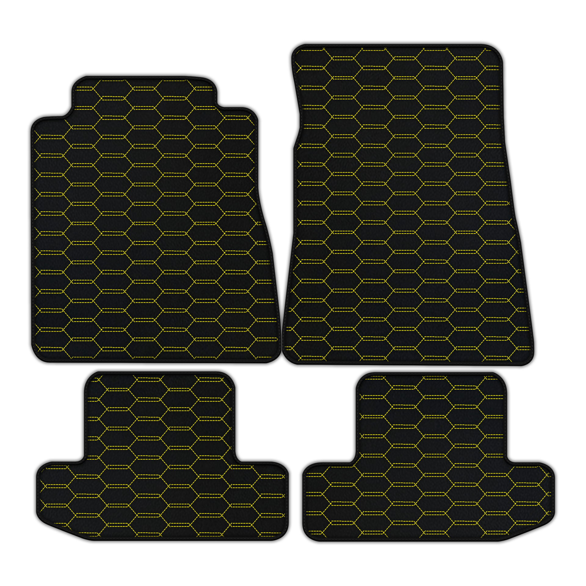 Customizable Leather Floor Mats for 2015-2021 Ford Mustang GT500