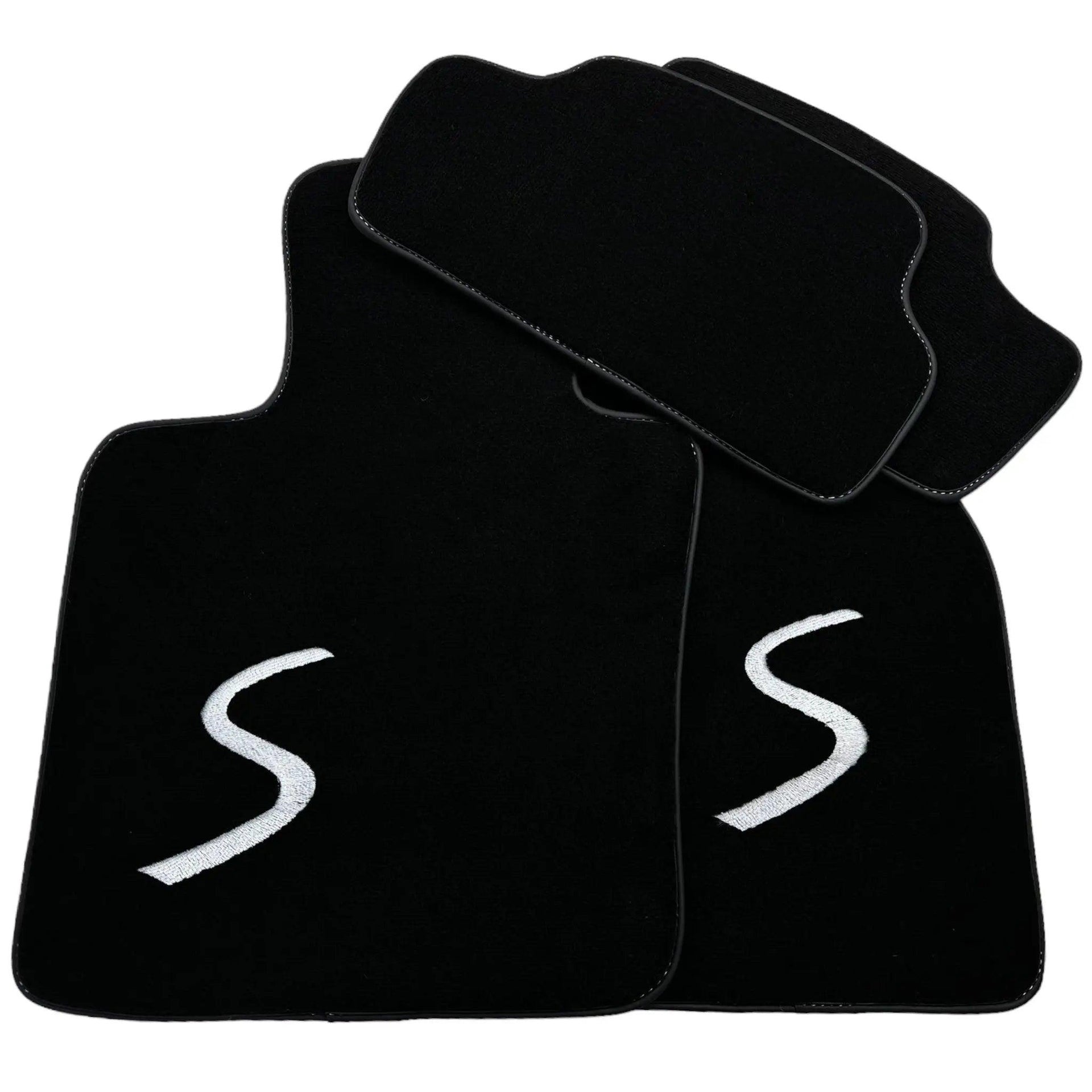 Black Floor Mats for Mini Cooper / One Electric (2020-2023) - AutoWin