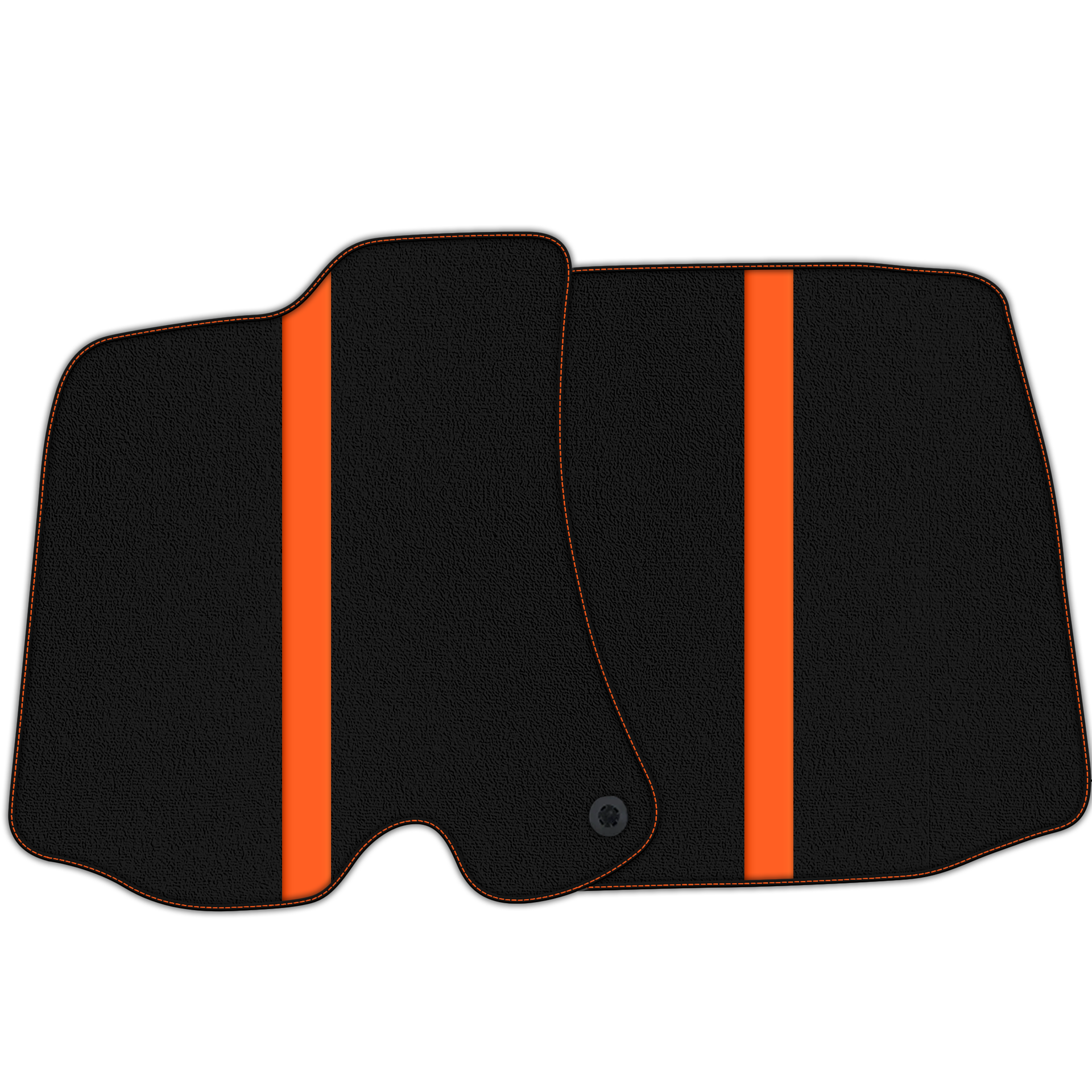 Black Floor Mats with Leather Line for Ferrari Roma (2021-2024) - Various Colors