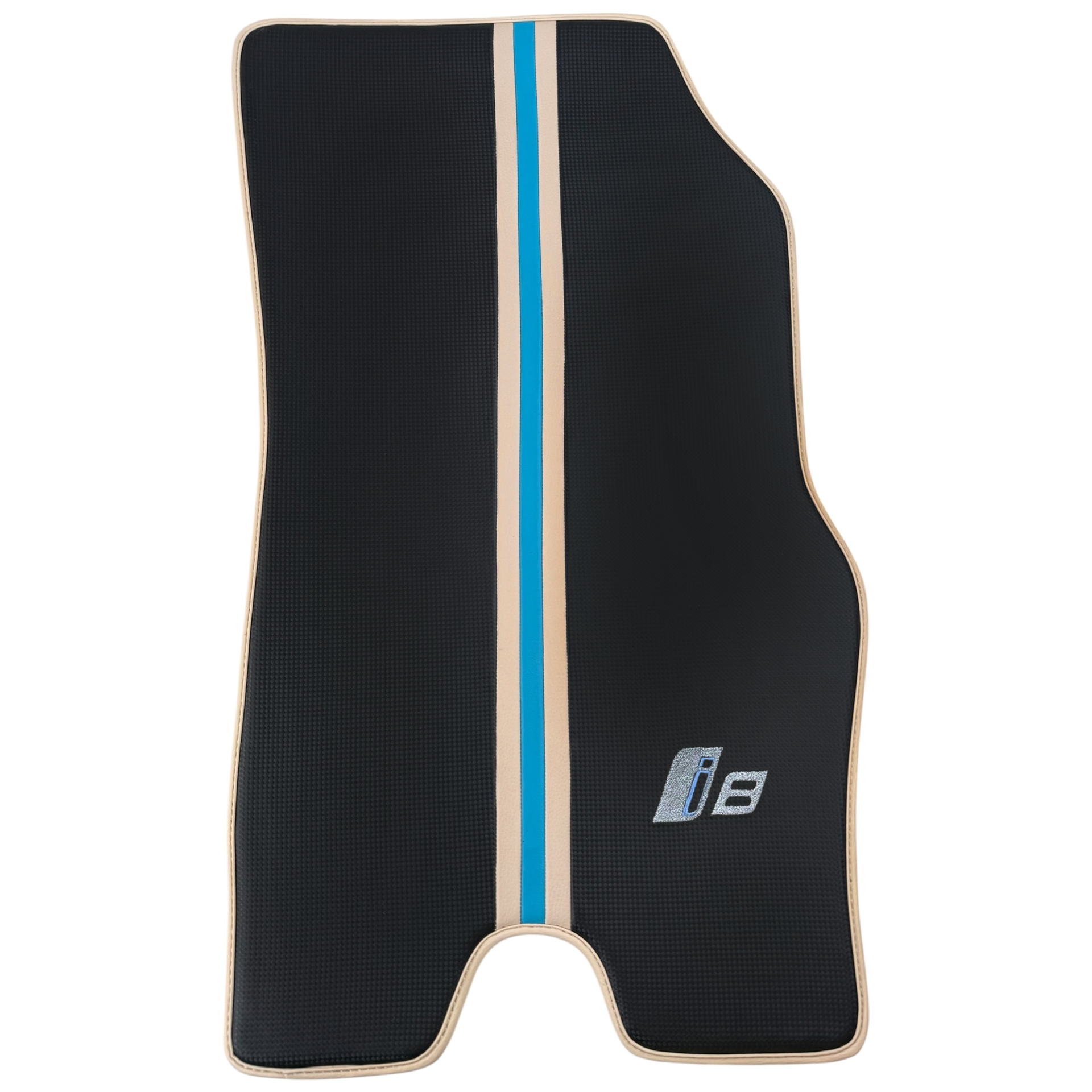 White Leather Floor Mats for BMW i8 Series L12 L15 - AutoWin.EU