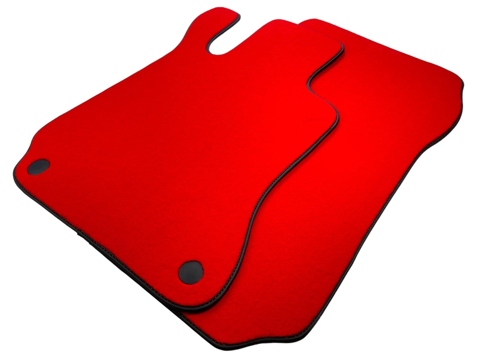 Red Floor Mats For Mercedes-Benz SL R231 2012–2020 Black Trim - AutoWin