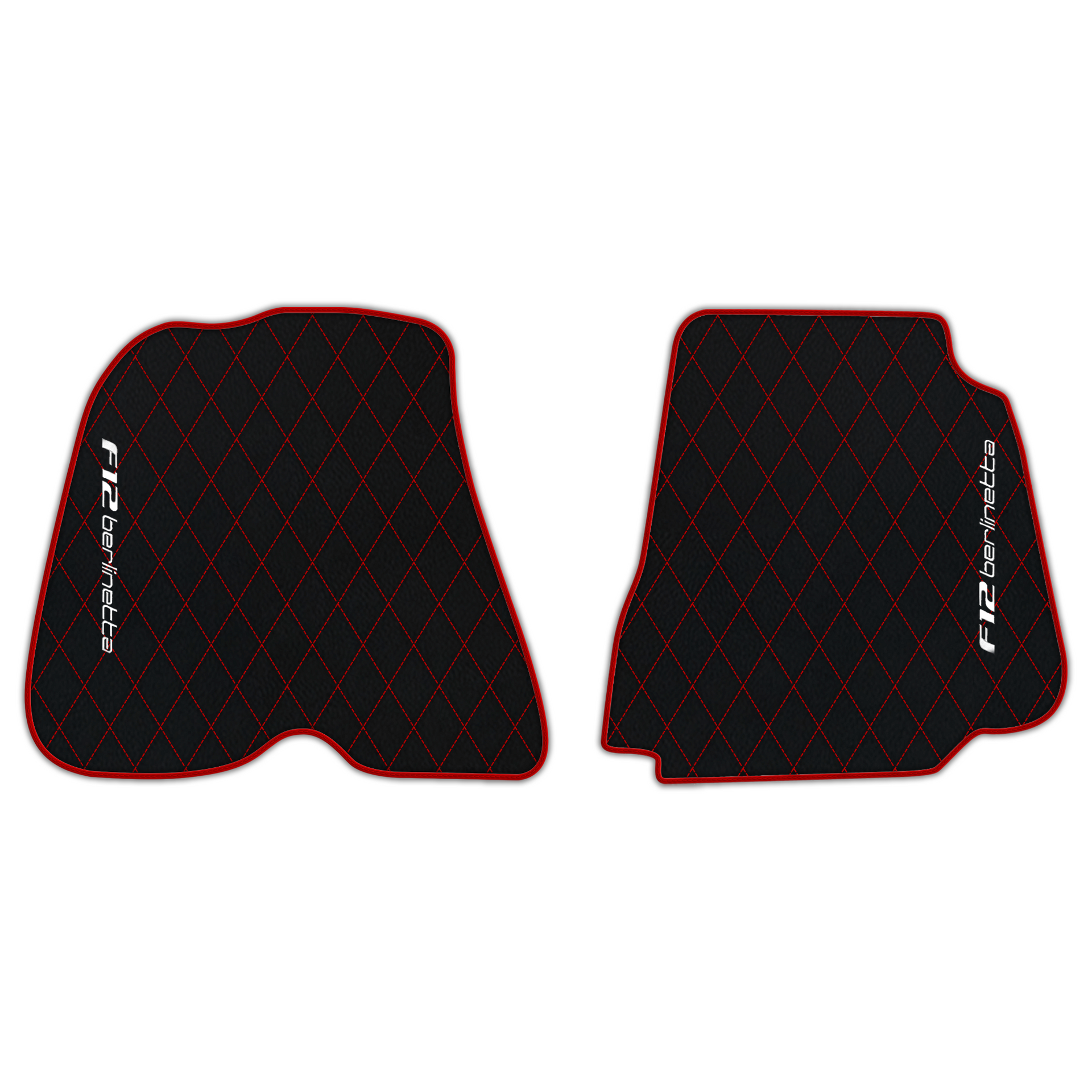 Premium Black Leather Floor Mats for Ferrari California | Full Set