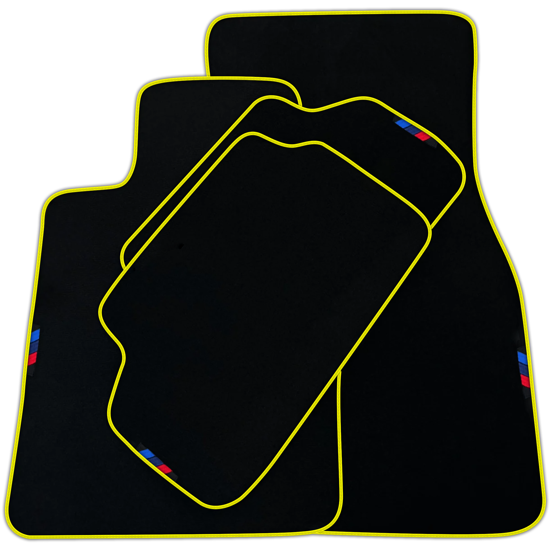 Black Floor Mats For BMW 1 Series E87 | Green Trim | Various Trim Colors