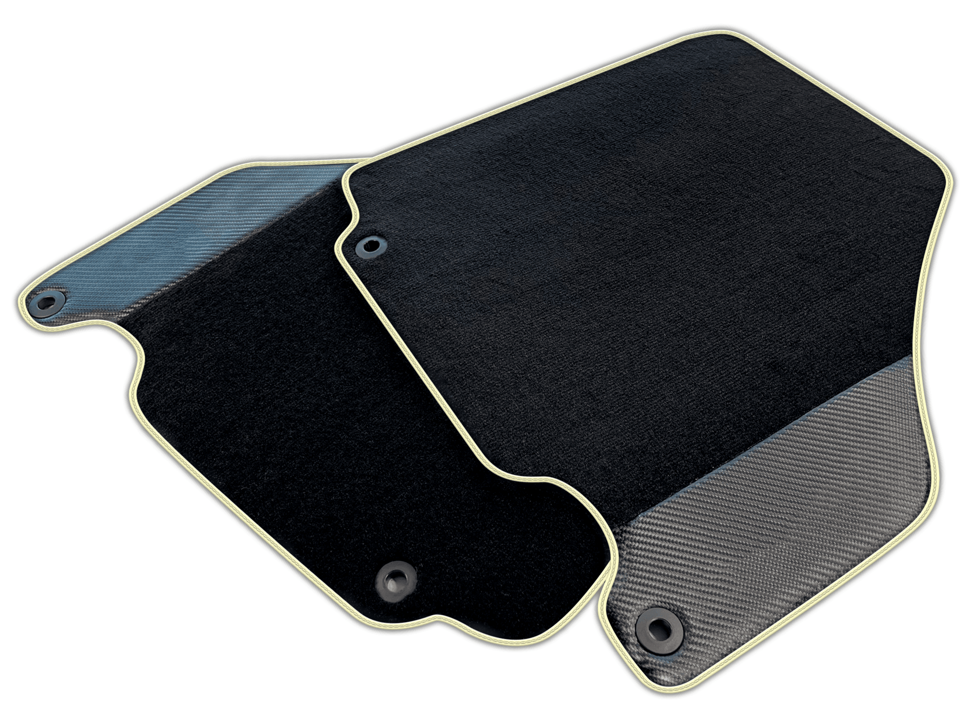 Carbon Fiber Black Floor Mats for Ferrari 360 (1999-2005) | Various Trim Colors
