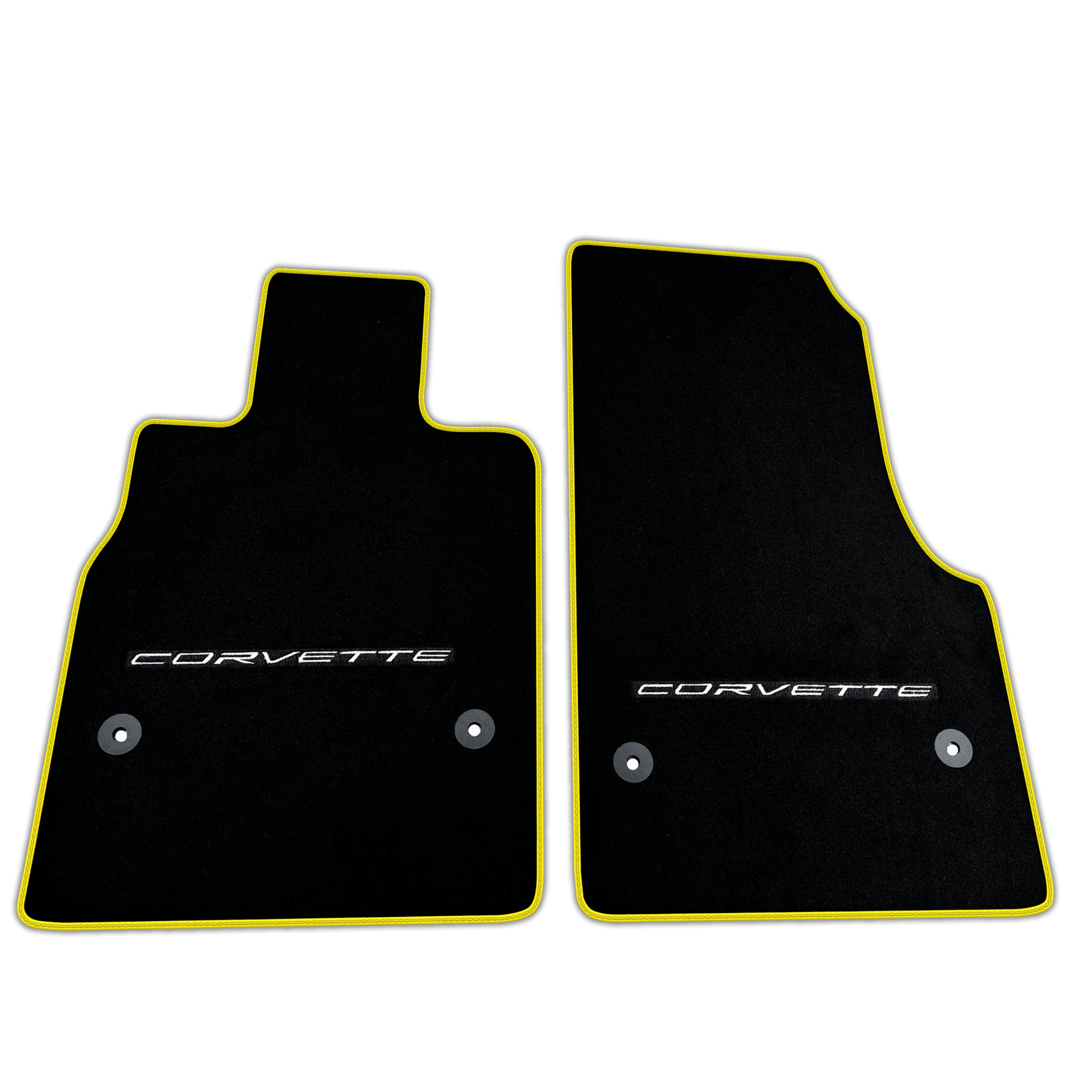 Black Floor Mats for Chevrolet Corvette C8 (2020-2024) | Various Trim Colors