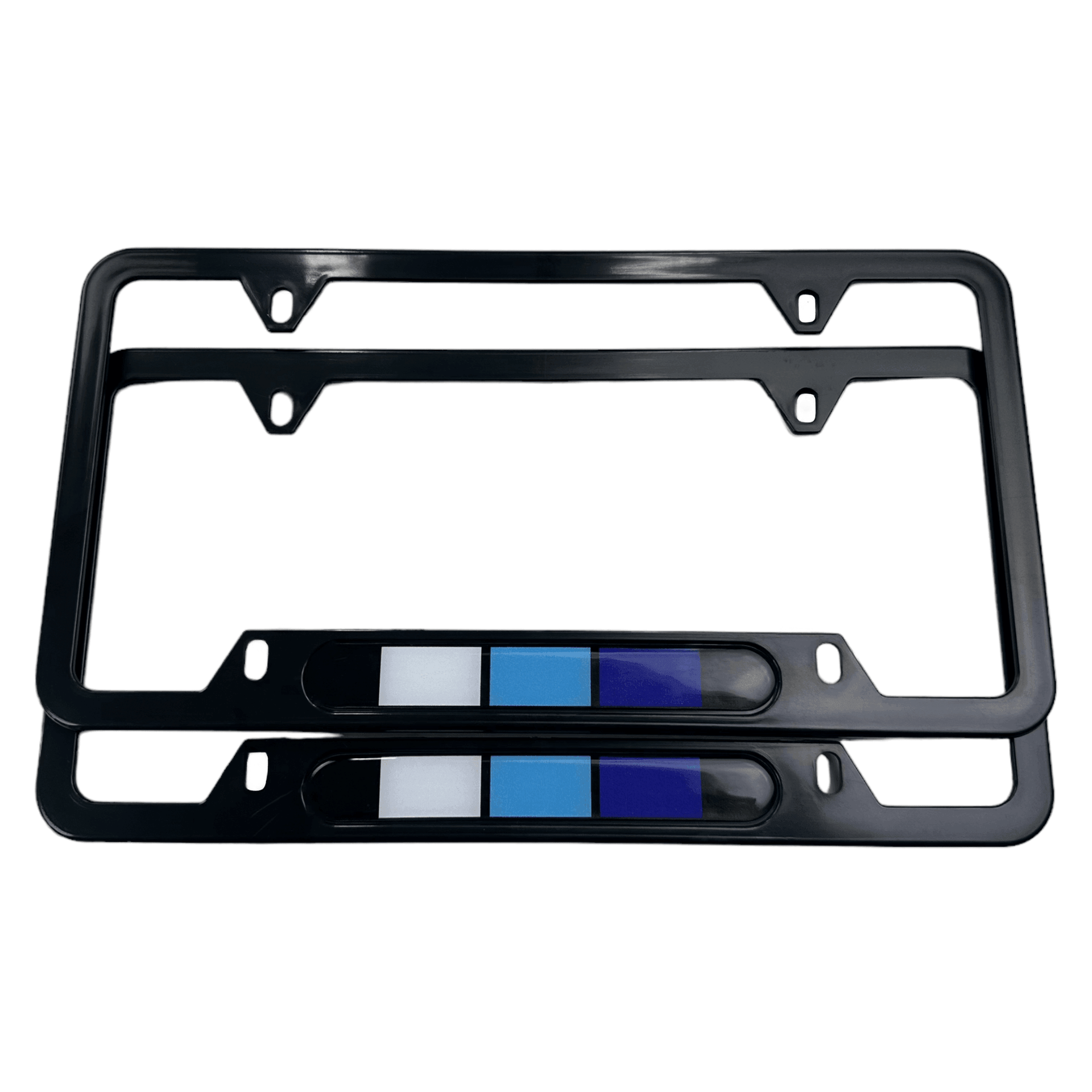 Autowin Number Plate Holder USA Standard Size Retro Blue - AutoWin