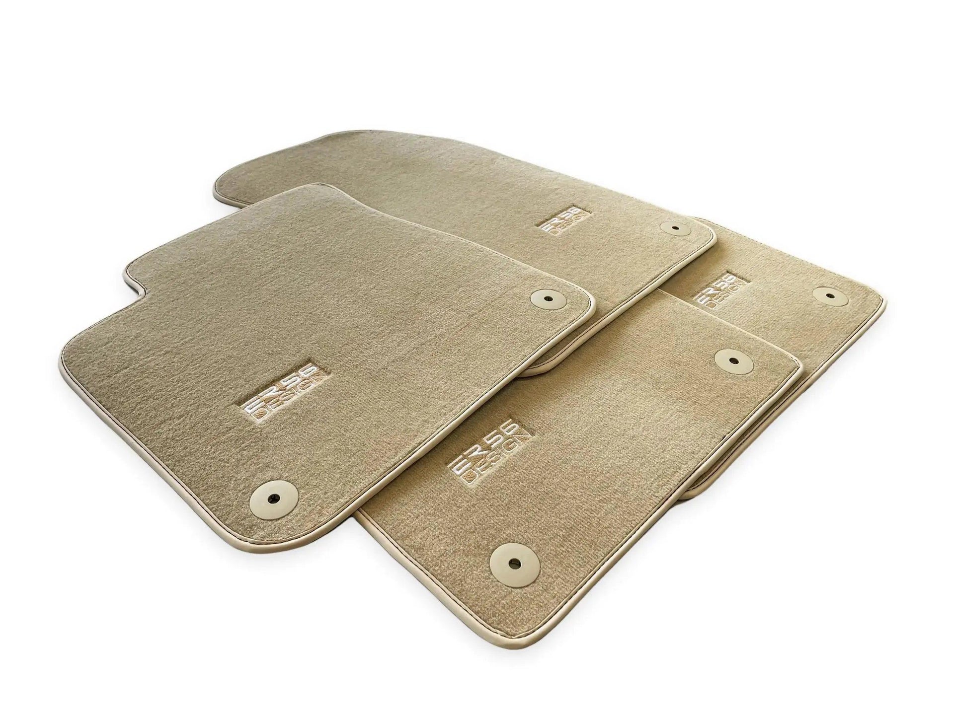 Beige Floor Mats for Audi A5 - F53 Coupe (2020-2023) | ER56 Design - AutoWin
