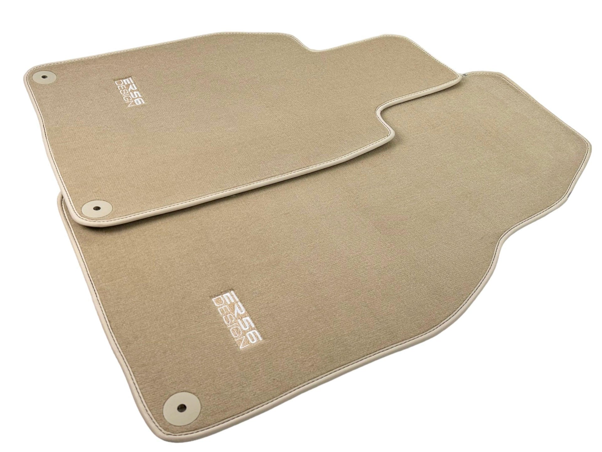 Beige Floor Mats for Porsche 718 Cayman (2017-2023) | Er56 Design - AutoWin