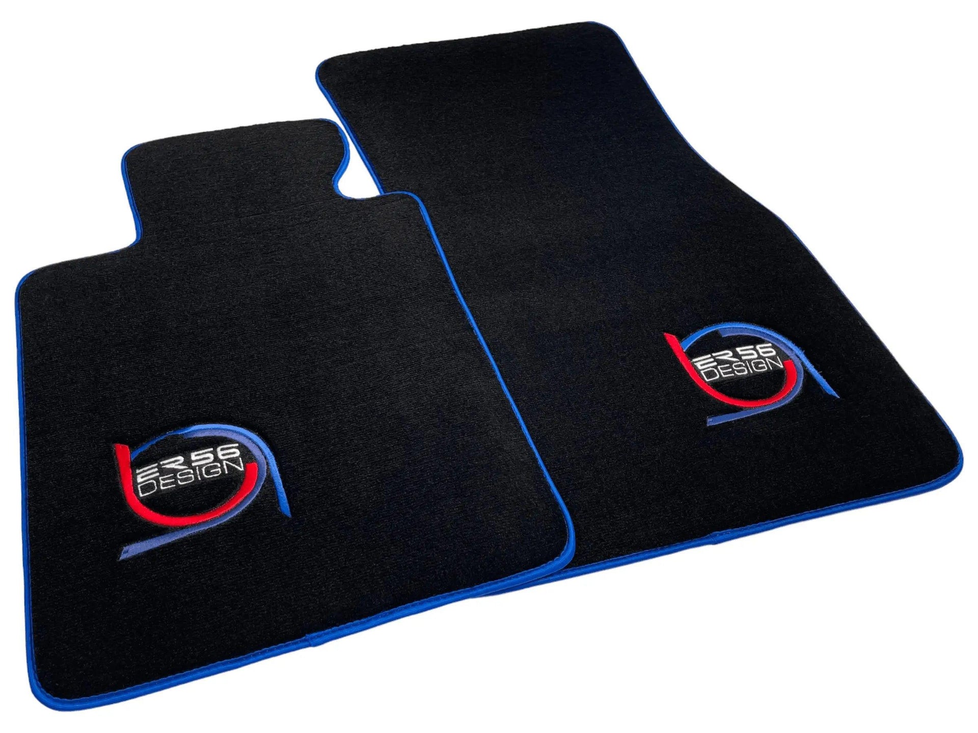 Black Floor Mats For BMW 4 Series G22 Coupe ER56 Design Limited Edition Blue Trim - AutoWin