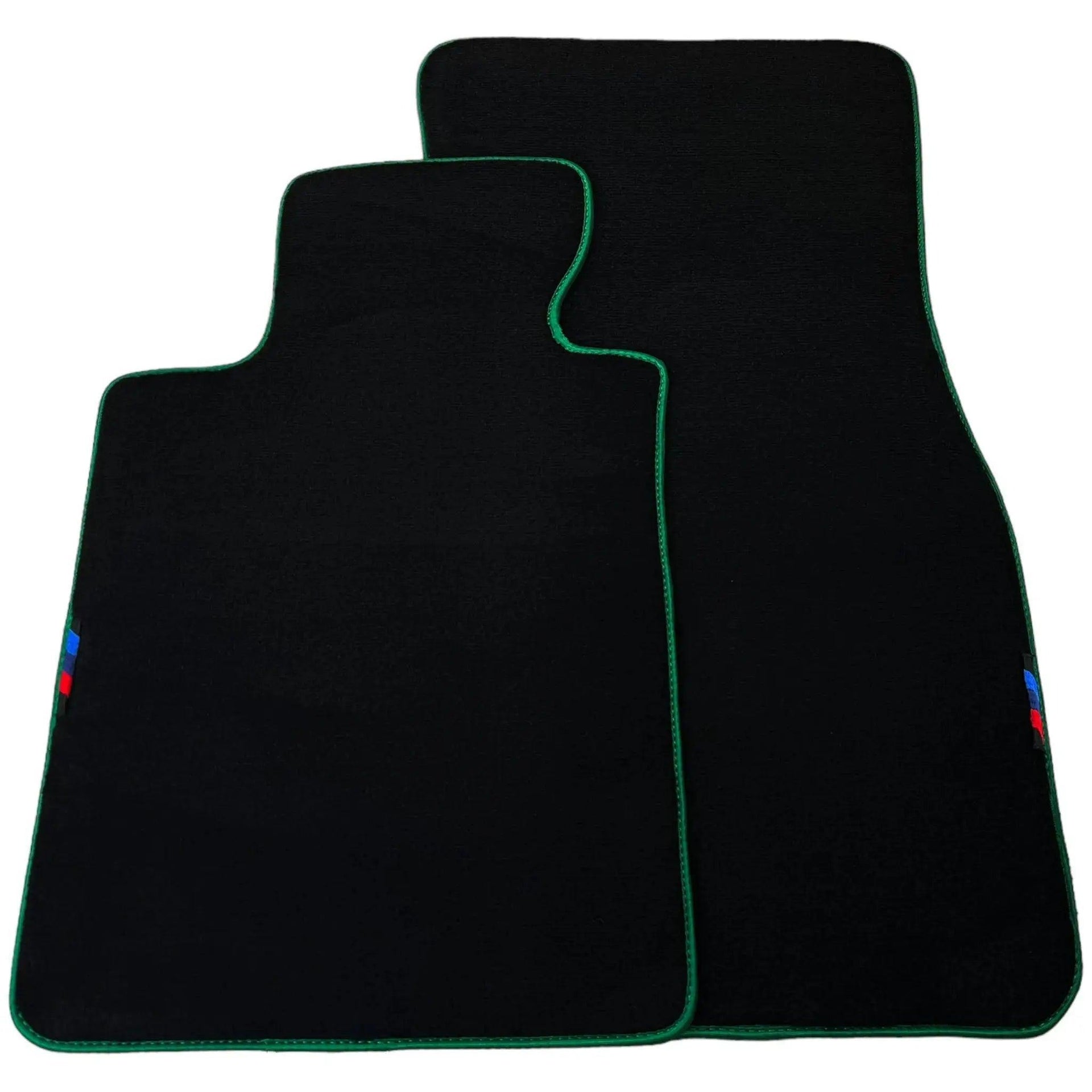 Black Floor Mats For BMW 8 Series Gran Coupe G16 | Green Trim AutoWin Brand - AutoWin
