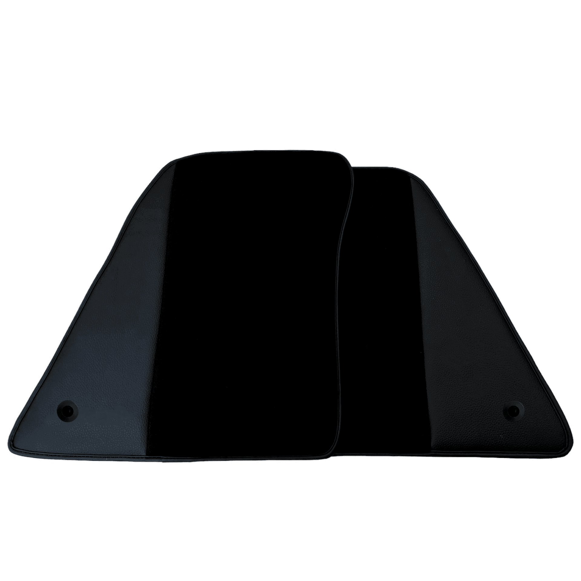 Black Floor Mats for Ferrari 296 GTS (2022-2024) with Leather - AutoWin