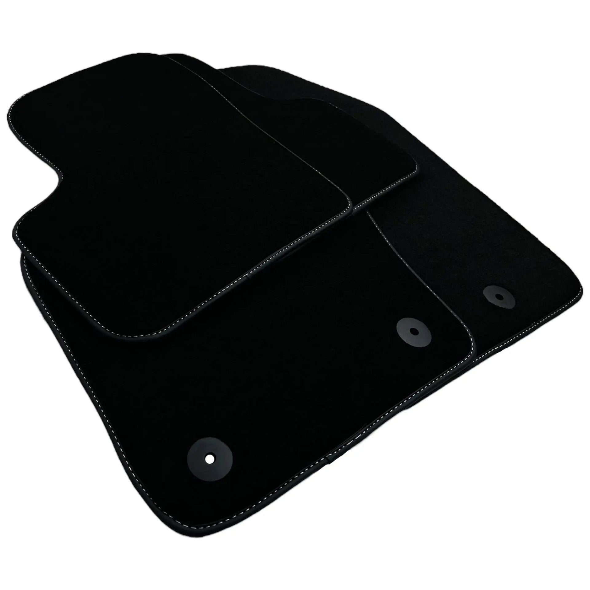 Black Floor Mats for Fiat 500 (2008-2013) | Black Trim - AutoWin