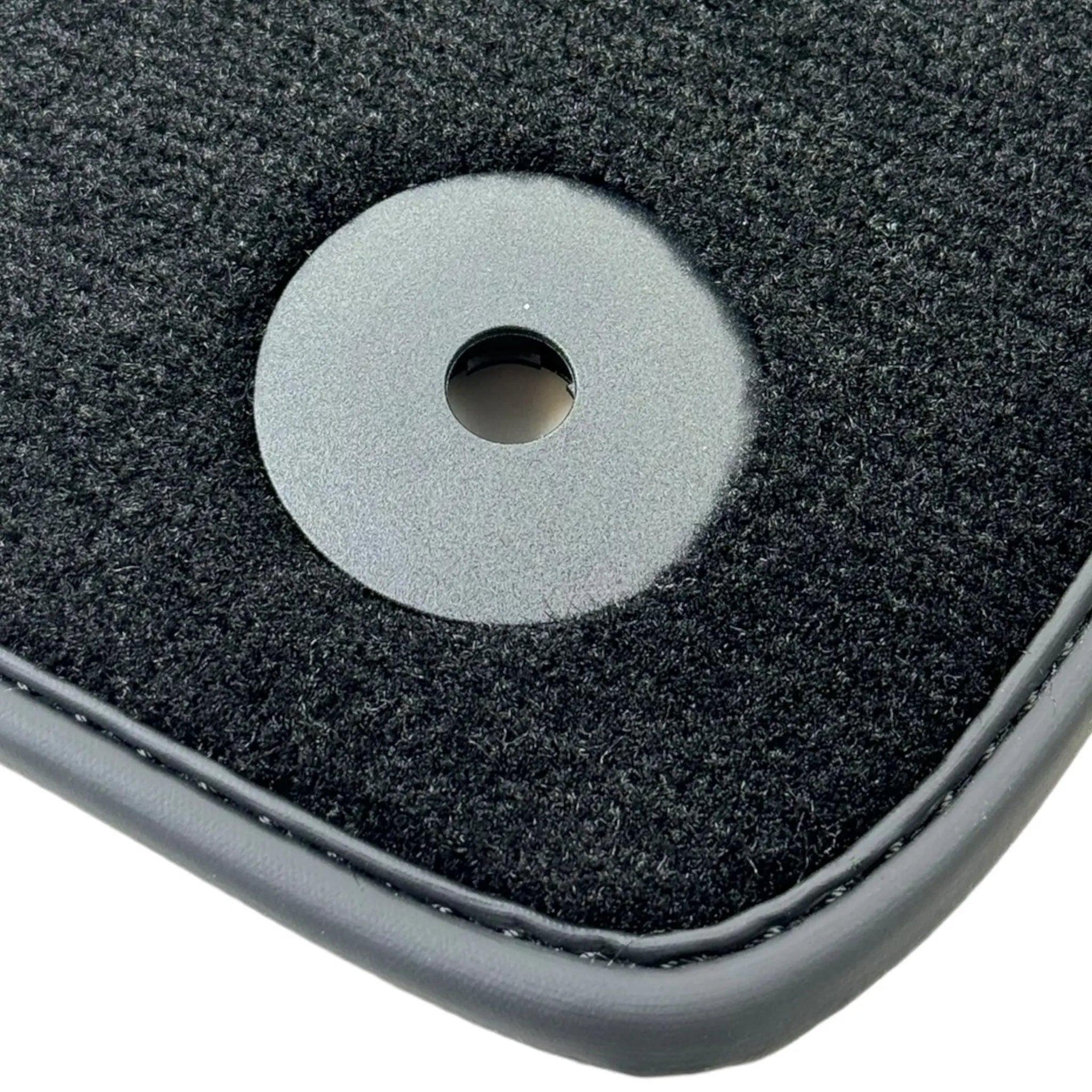 Black Floor Mats for Lamborghini Urus with Dark Brown Leather | ER56 Design - AutoWin