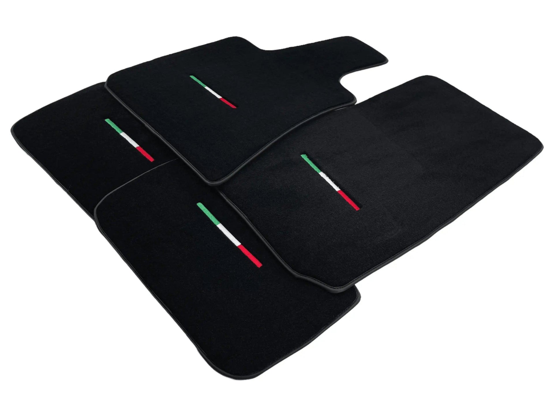 Black Floor Mats For Maserati Ghibli 2013-2022 Italy Edition - AutoWin