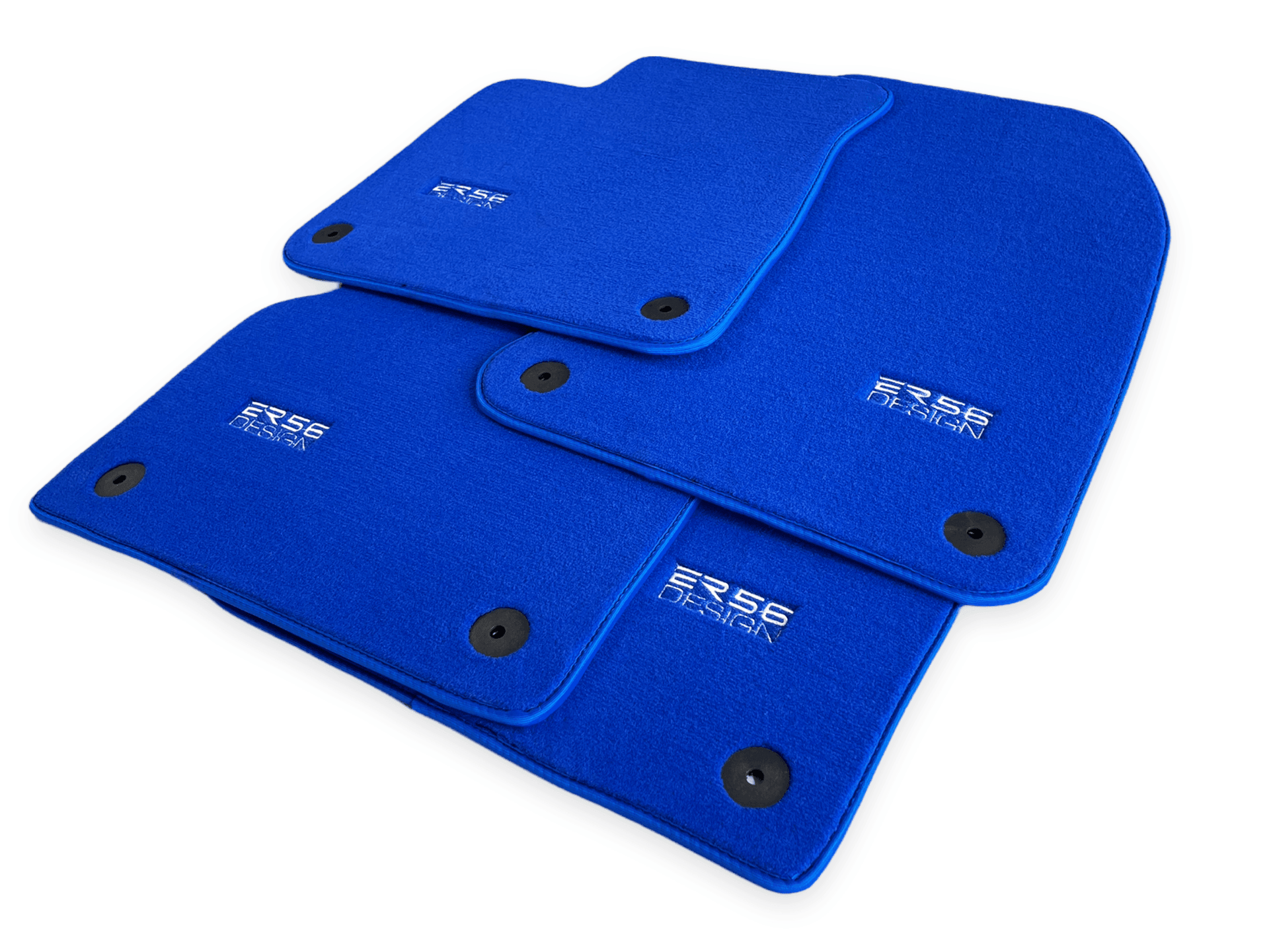 Blue Floor Mats for Audi A3 - 5-door Sportback (MHEV) Mild Hybrid Electric Vehicle (2021 - 2024) | ER56 Design - AutoWin