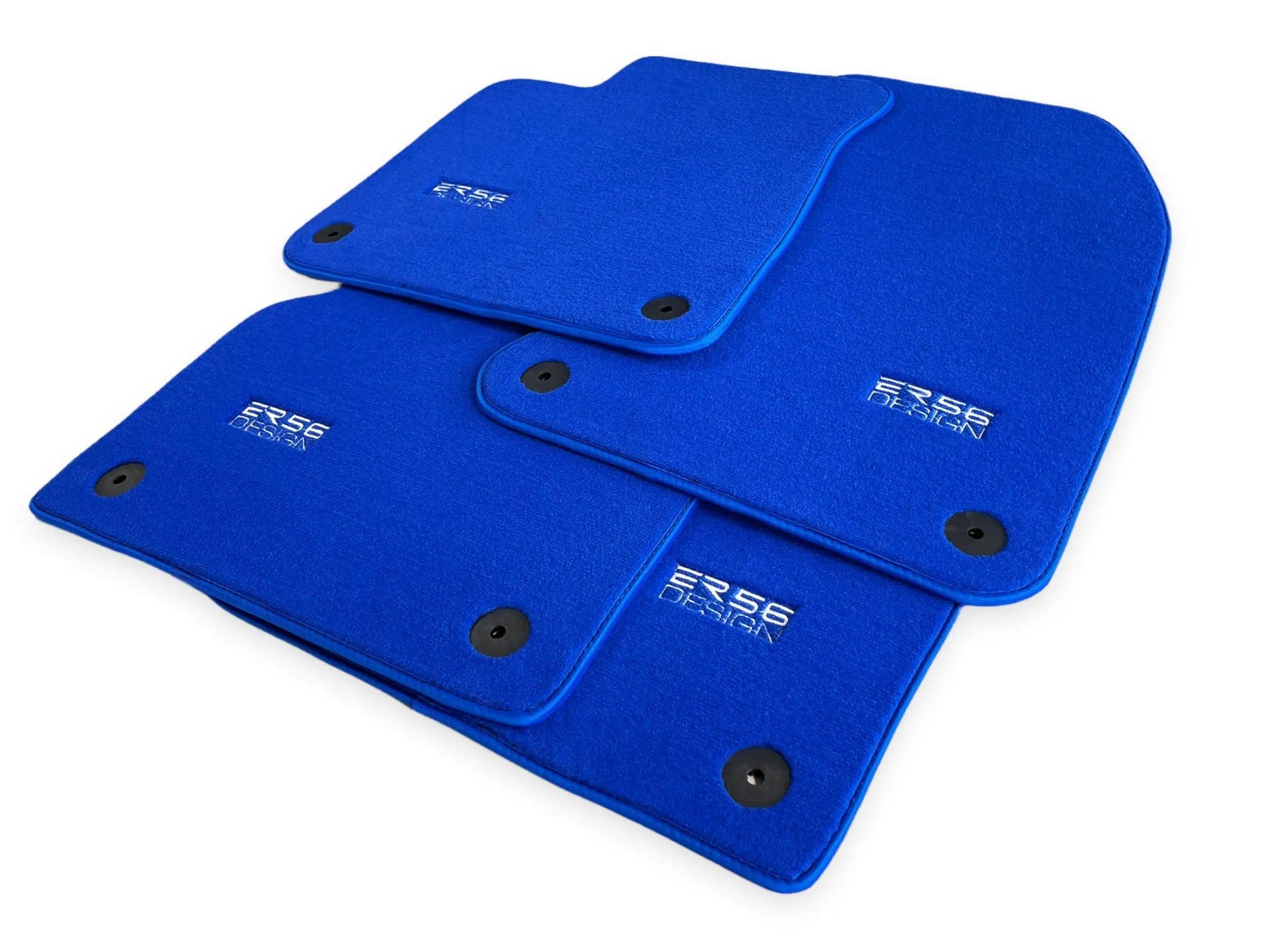 Blue Floor Mats for Audi Q7 4L (2006-2015) | ER56 Design - AutoWin