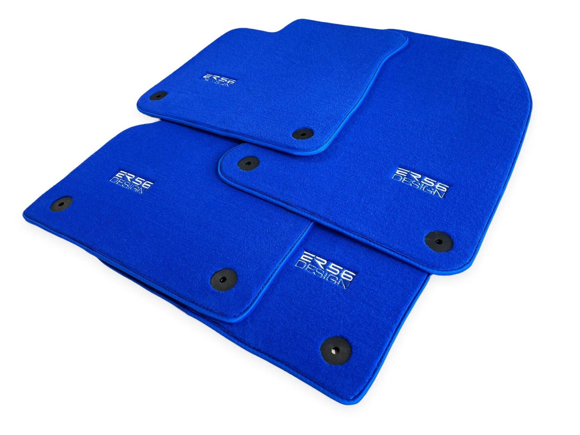 Blue Floor Mats for Audi Q7 4L (2006-2015) | ER56 Design - AutoWin