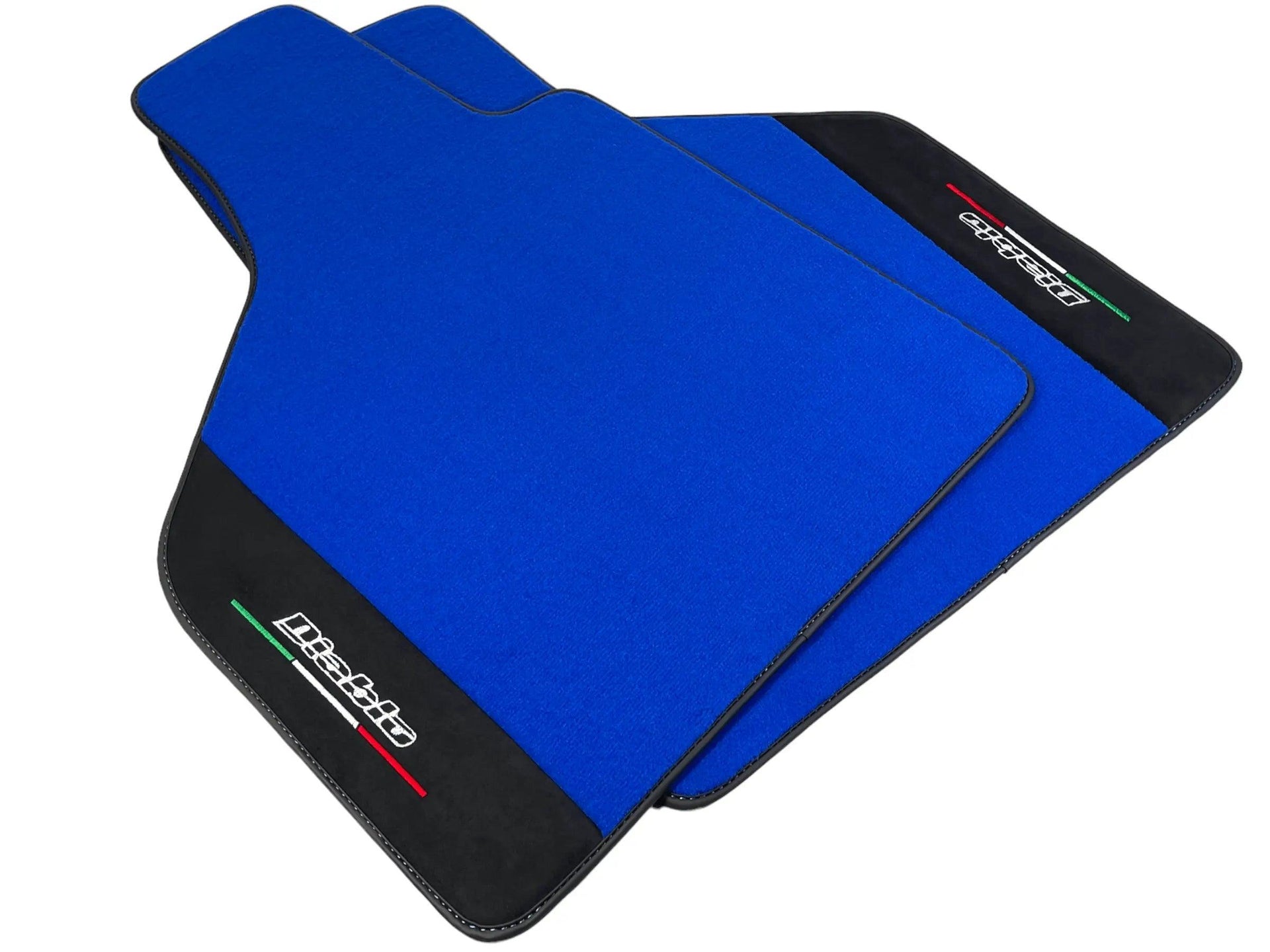 Blue Floor Mats for Lamborghini Diablo 1990-2001 With Alcantara Leather - AutoWin
