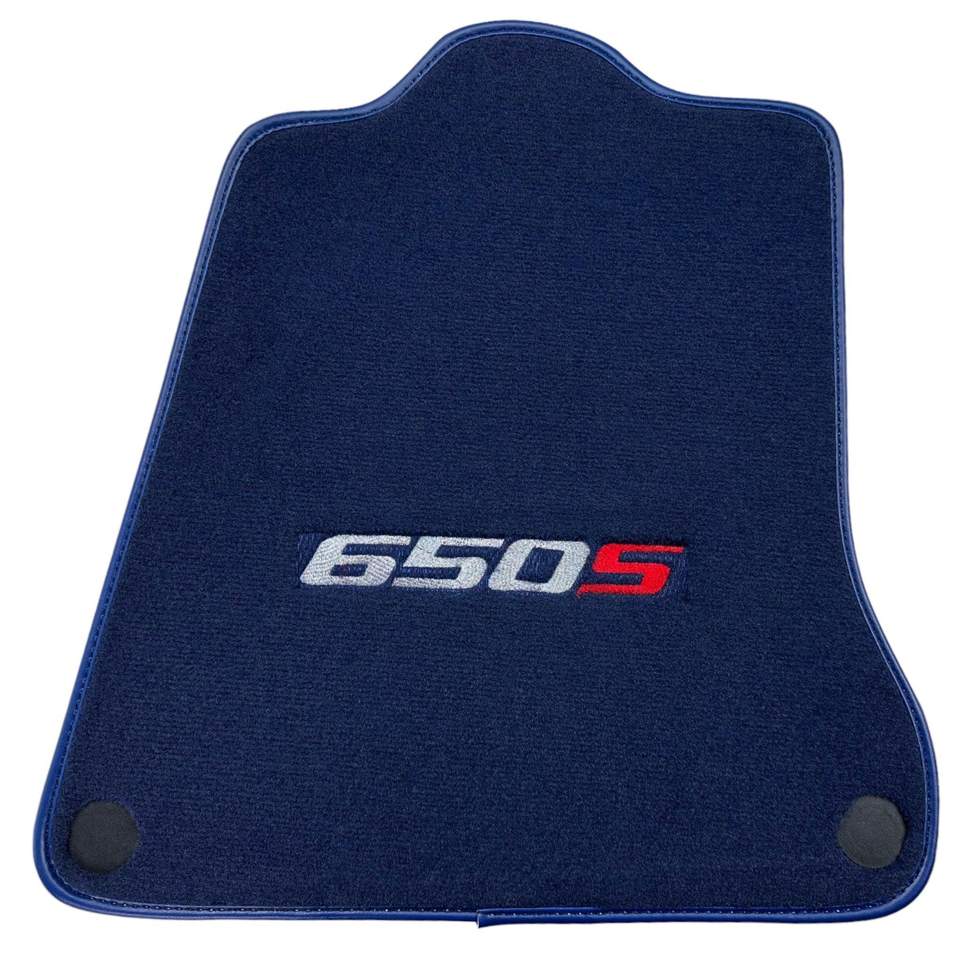 Dark Blue Floor Mats For McLaren 650S Tailored - AutoWin