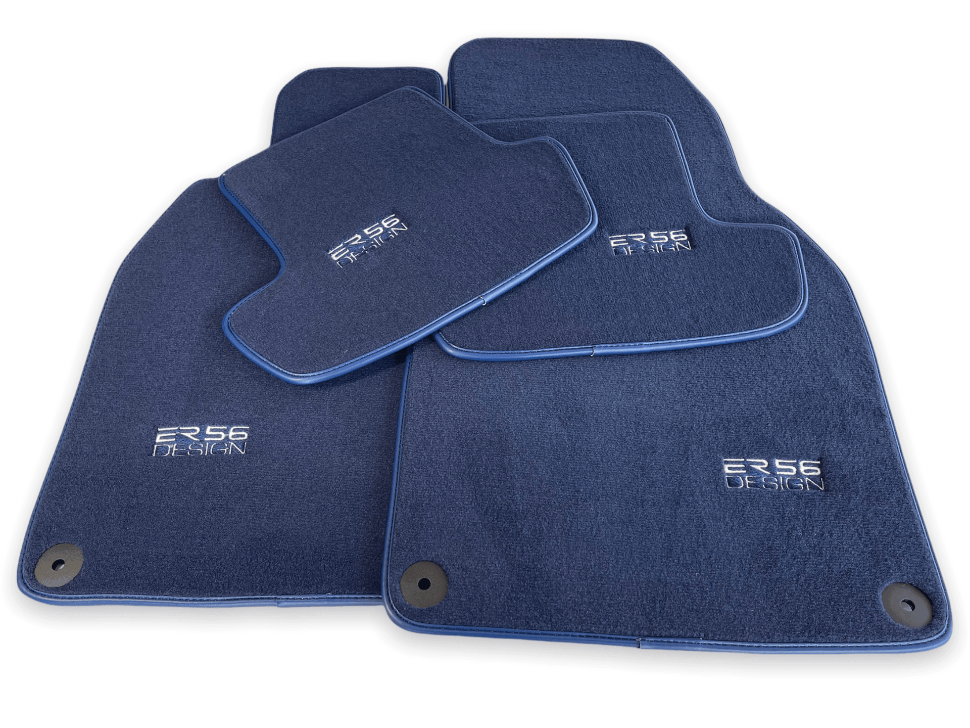 Dark Blue Floor Mats for Porsche Panamera (2009-2016) | ER56 Design - AutoWin