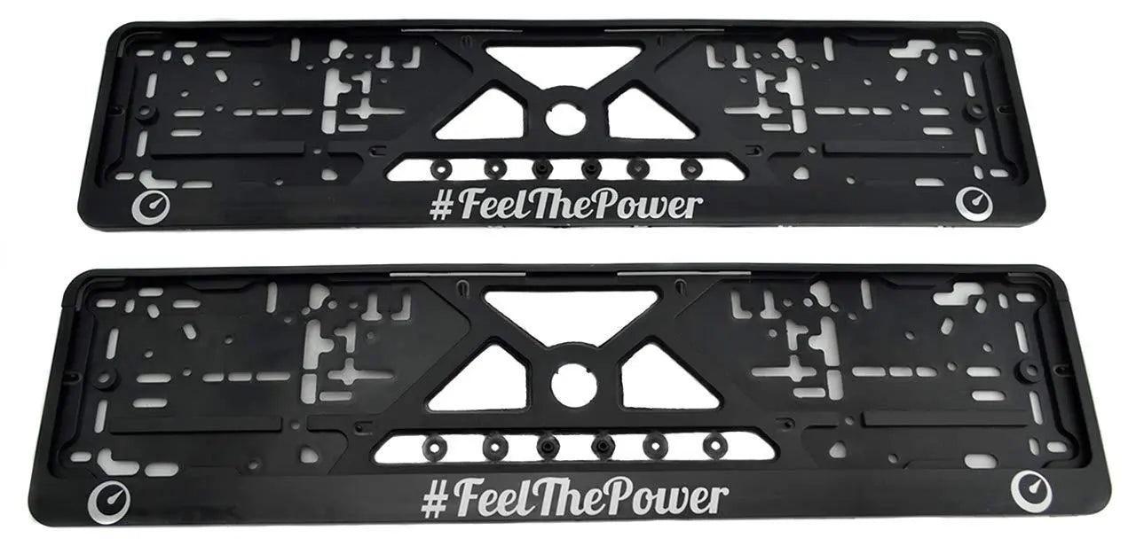 FeelThePower Number Plate Holder Eu Standard Size 52 Cm X 11 Cm - AutoWin