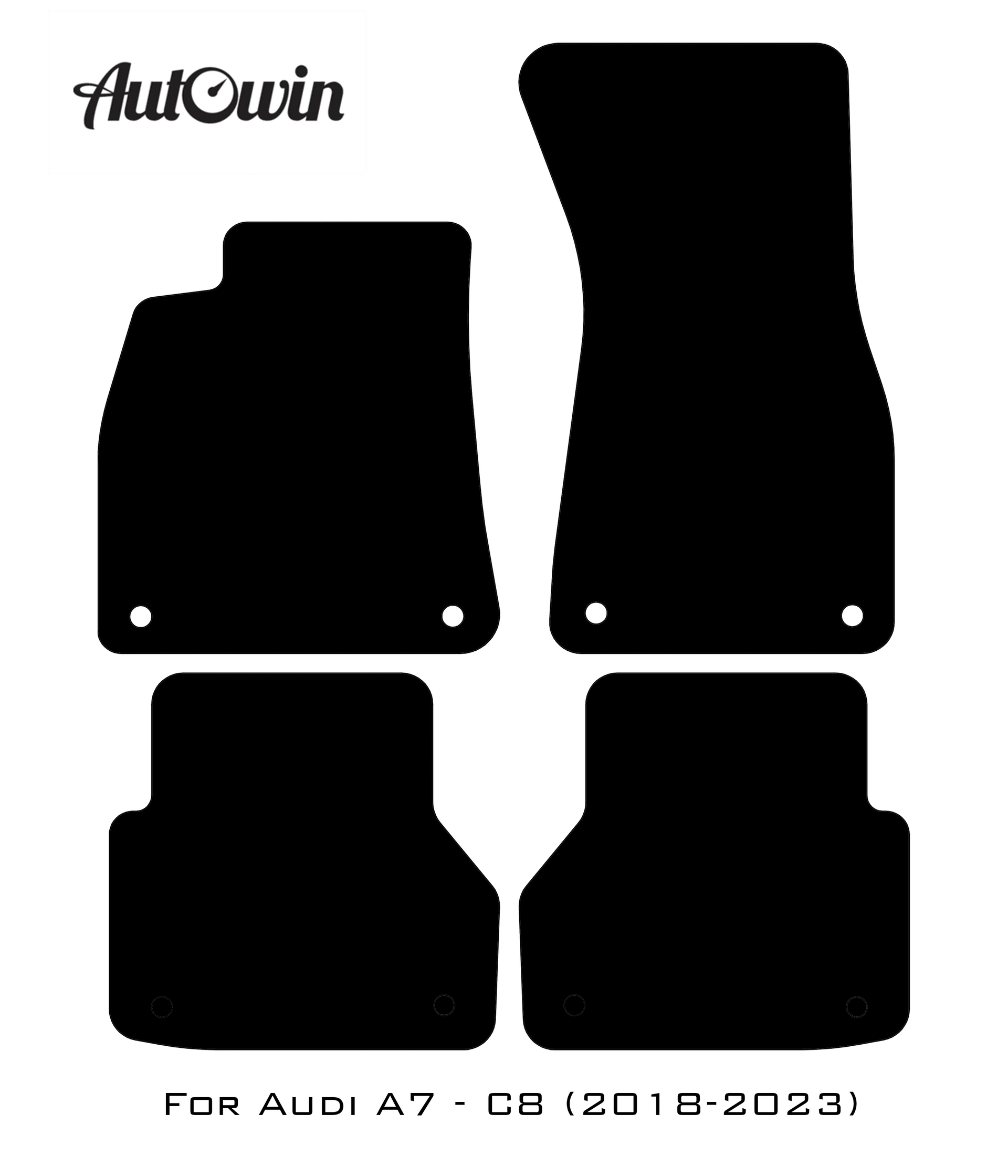 Floor Mats for A7 - C8 (2018-2023) ER56 Design - AutoWin