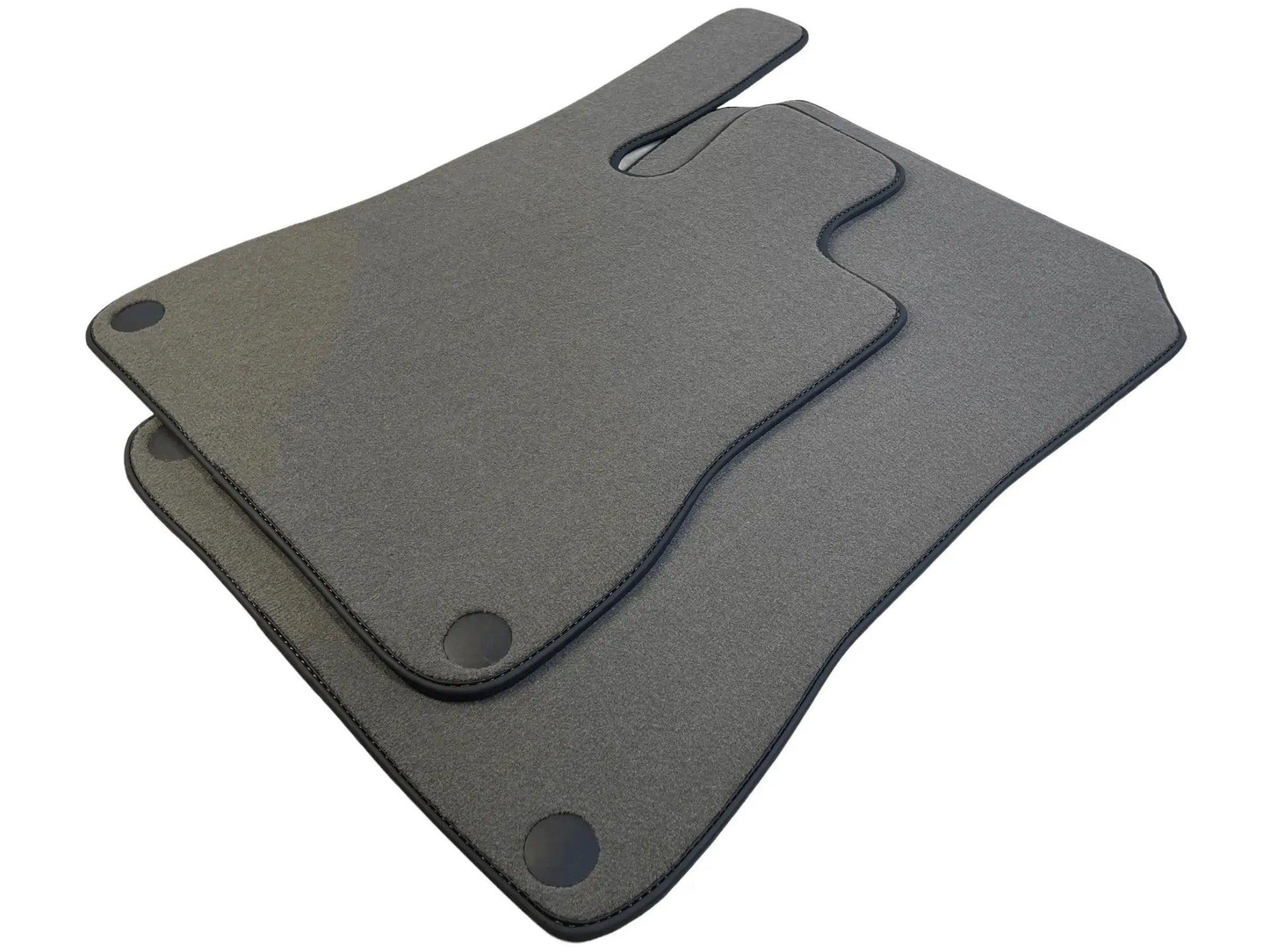 Gray Floor Mats For Mercedes-Benz SLK R170 (2000-2004) Black Trim - AutoWin