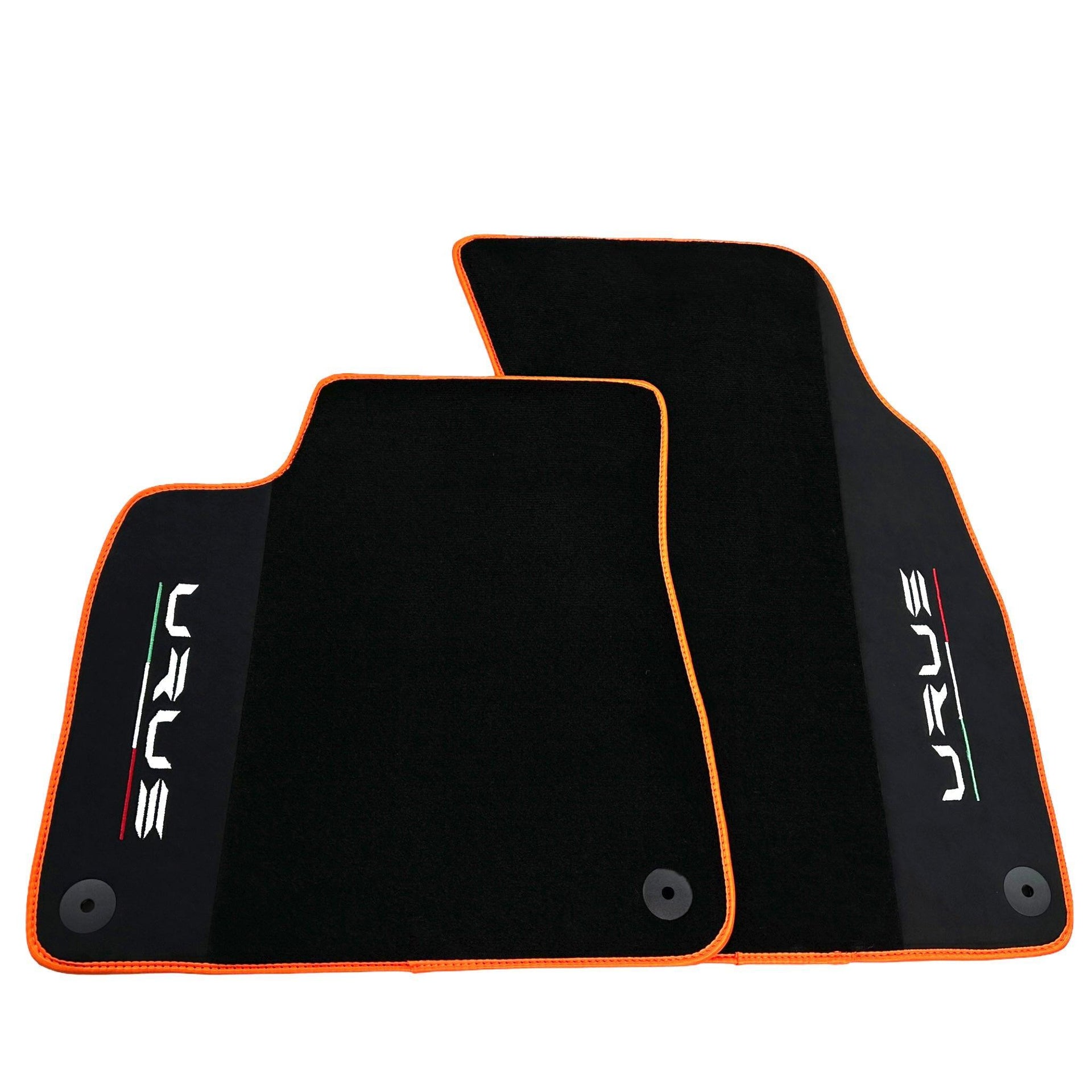 Black Floor Mats For Lamborghini Urus With Alcantara Leather - AutoWin