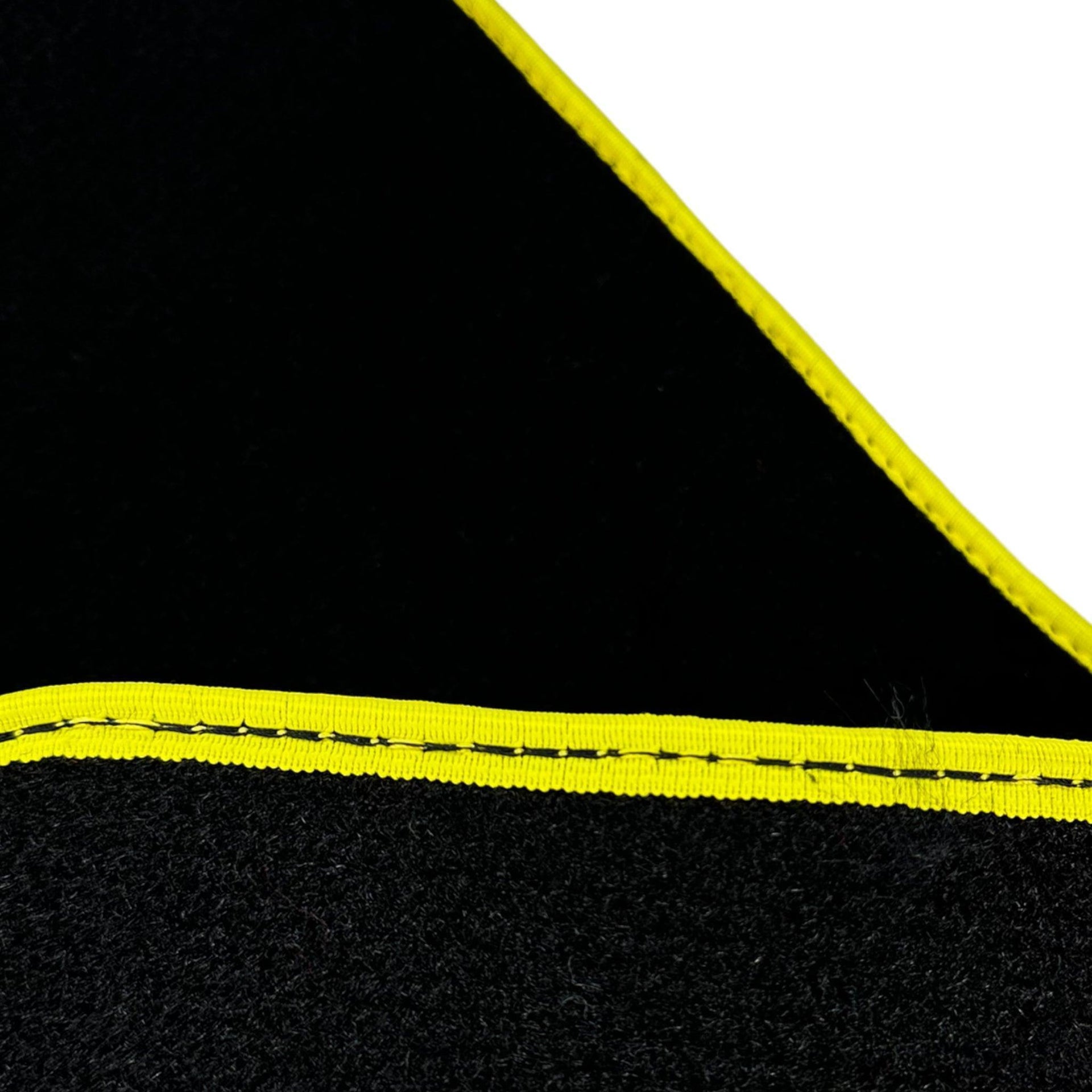 Black Floor Mats For Ferrari F355 1994-1999 With Alcantara Leather - AutoWin