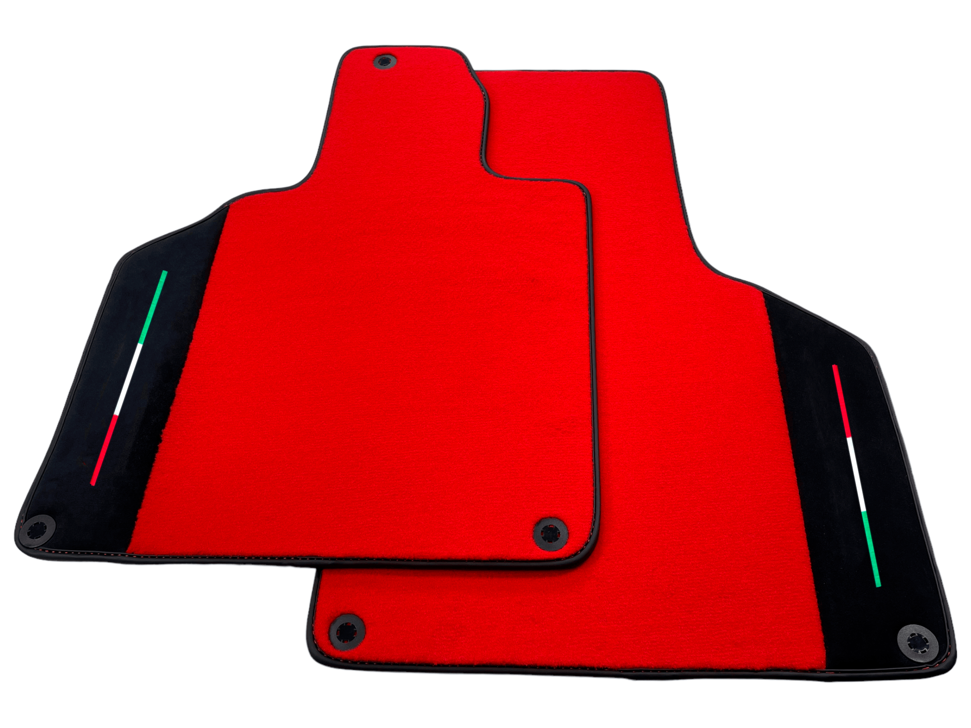 Custom Red Floor Mats for Lamborghini Gallardo With Alcantara Leather