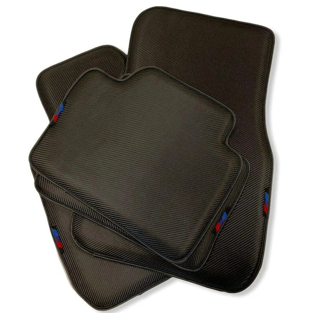Floor Mats For BMW 7 Series F01 AutoWin Brand Carbon Fiber Leather - AutoWin