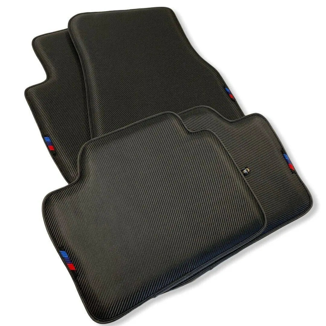 Floor Mats For BMW X5 Series E70 Lci Autowin Brand Carbon Fiber Leather - AutoWin