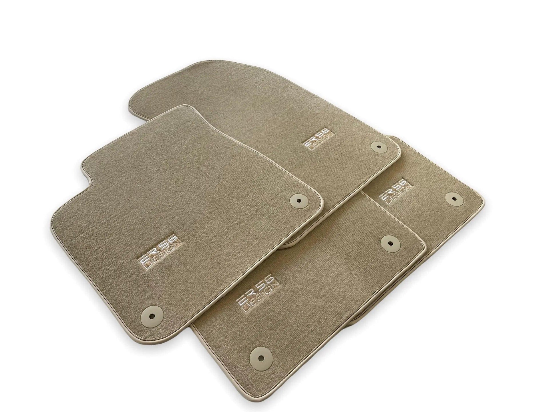 Beige Floor Mats for Audi A3 - 3-door Hatchback (2000-2003) | ER56 Design - AutoWin