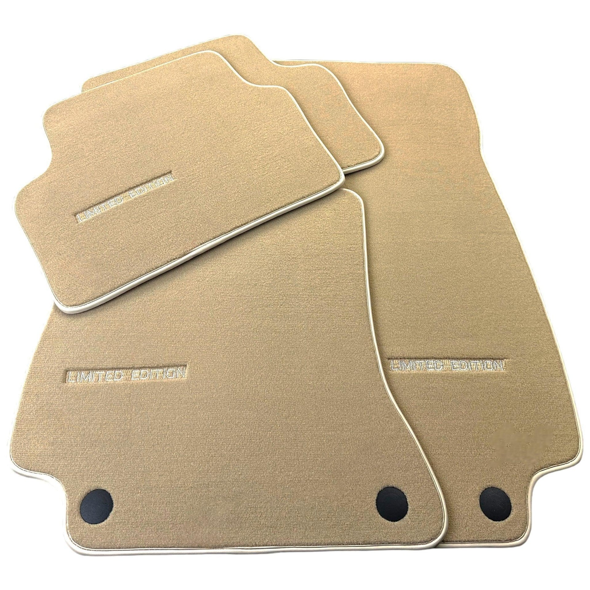 Beige Floor Mats For Mercedes Benz GLE-Class C167 Coupe (2020-2023) | Limited Edition - AutoWin