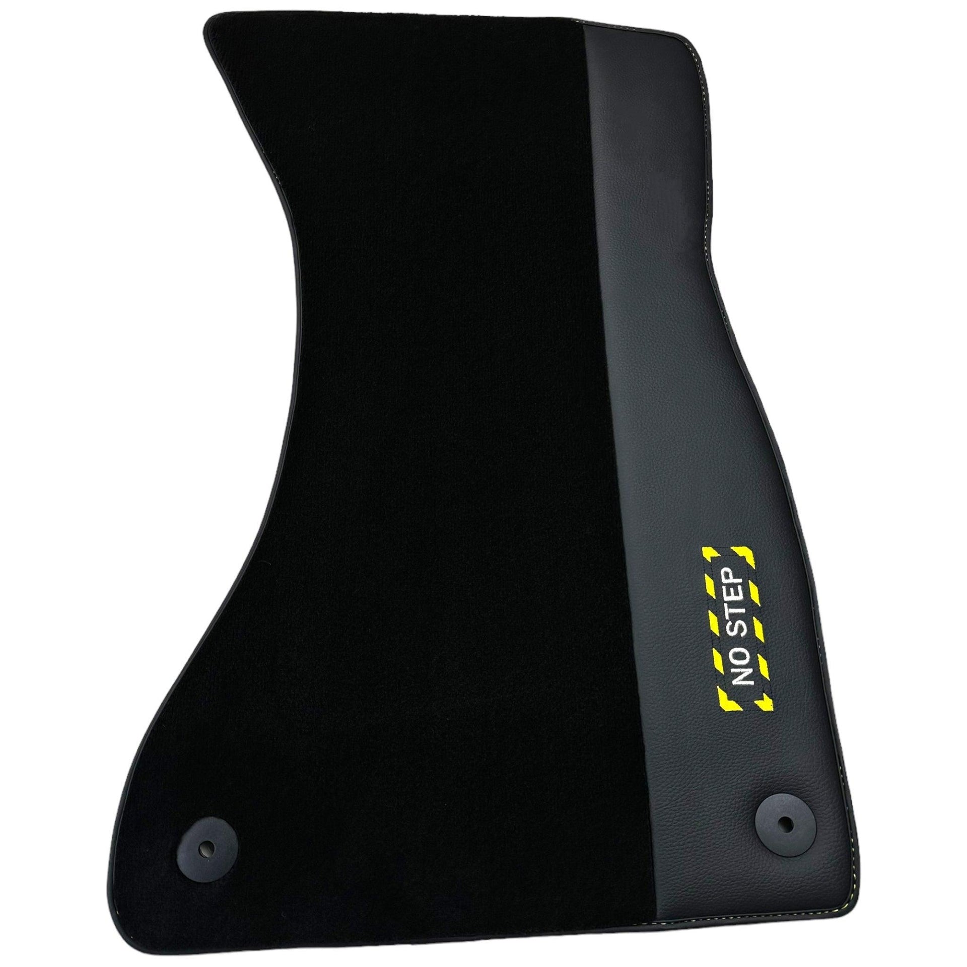 Black Floor Mats for Audi A3 - Convertible (2014-2020) | Fighter Jet Edition - AutoWin